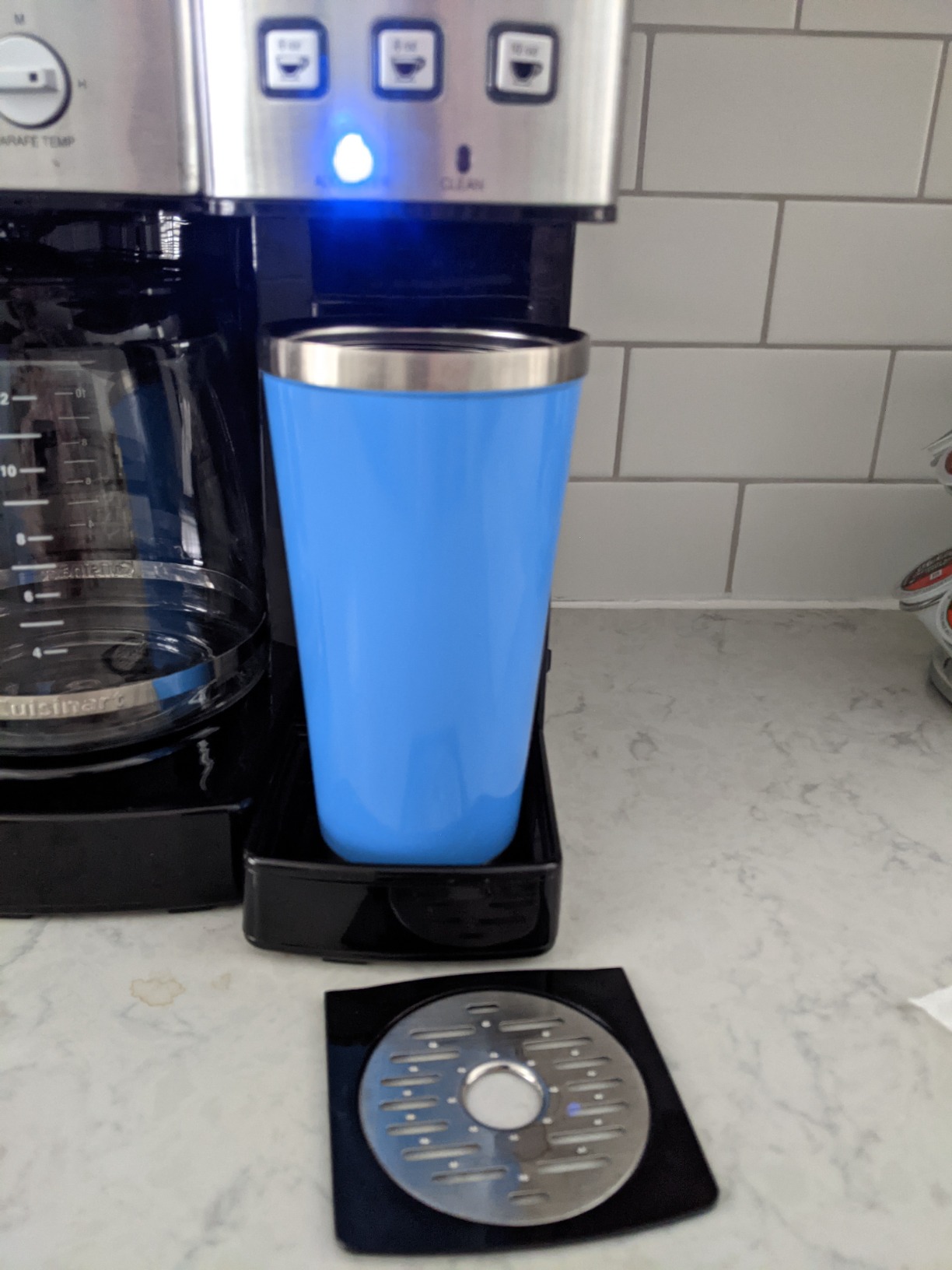 Cuisinart Single Serve + 12 Cup Coffee Maker, Offers 3-Sizes: 6-Ounces, 8-Ounces and 10-Ounces, Stainless Steel, SS-15P1 customer photo 2