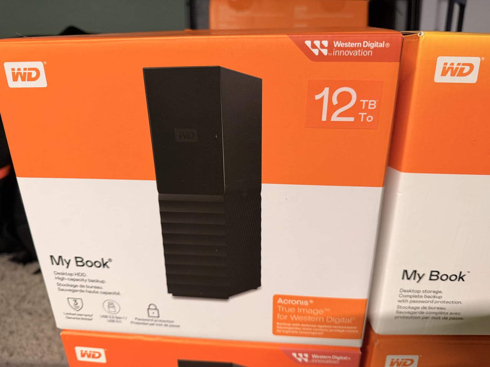 Western Digital 4TB My Book Desktop External Hard Drive, USB 3.0, External HDD with Password Protection and Backup Software - WDBBGB0040HBK-NESN customer photo 1
