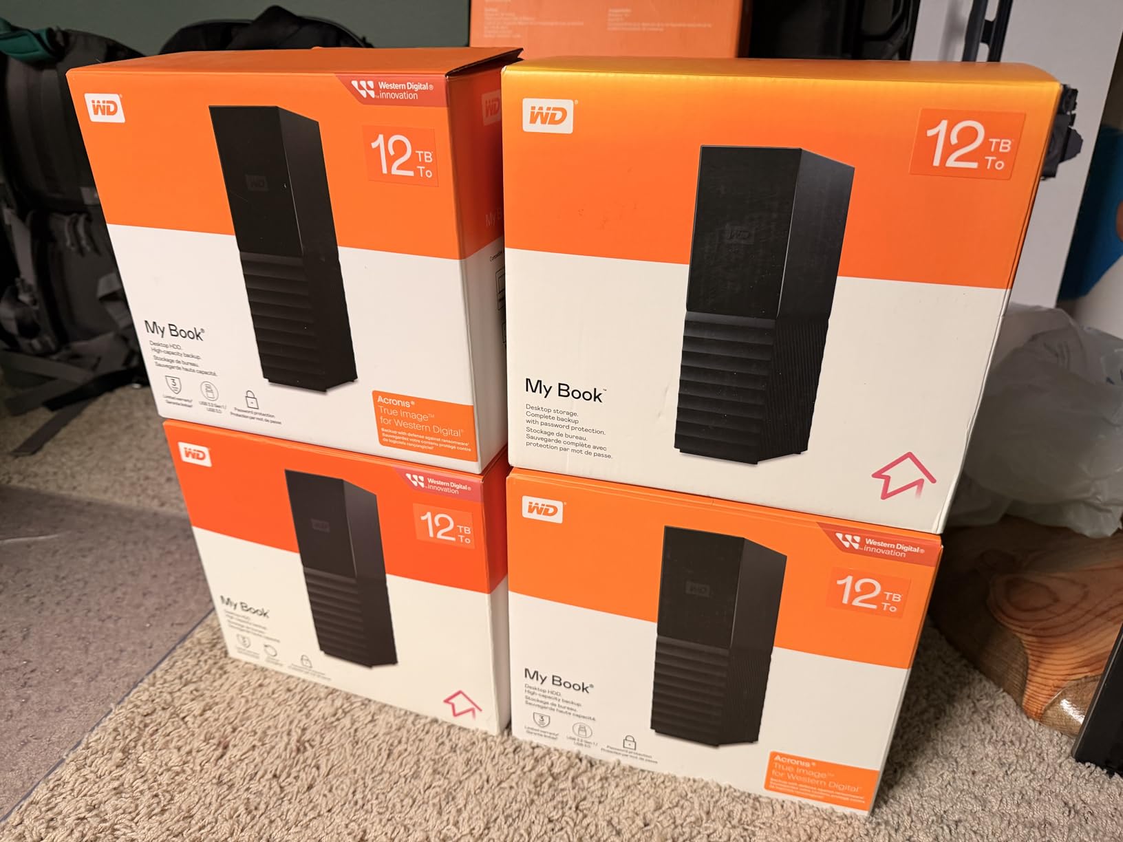 Western Digital 4TB My Book Desktop External Hard Drive, USB 3.0, External HDD with Password Protection and Backup Software - WDBBGB0040HBK-NESN customer photo 2