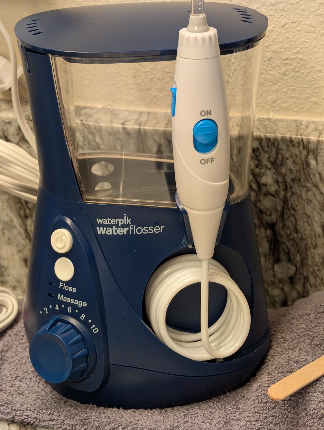 Aquarius Water Flosser For Teeth Cleaning, Gums, Braces, Dental Care, Electric Power With 10 Settings, 7 Tips For Multiple Users And Needs, ADA Accepted, Black WP-662, Packaging May Vary customer photo 2