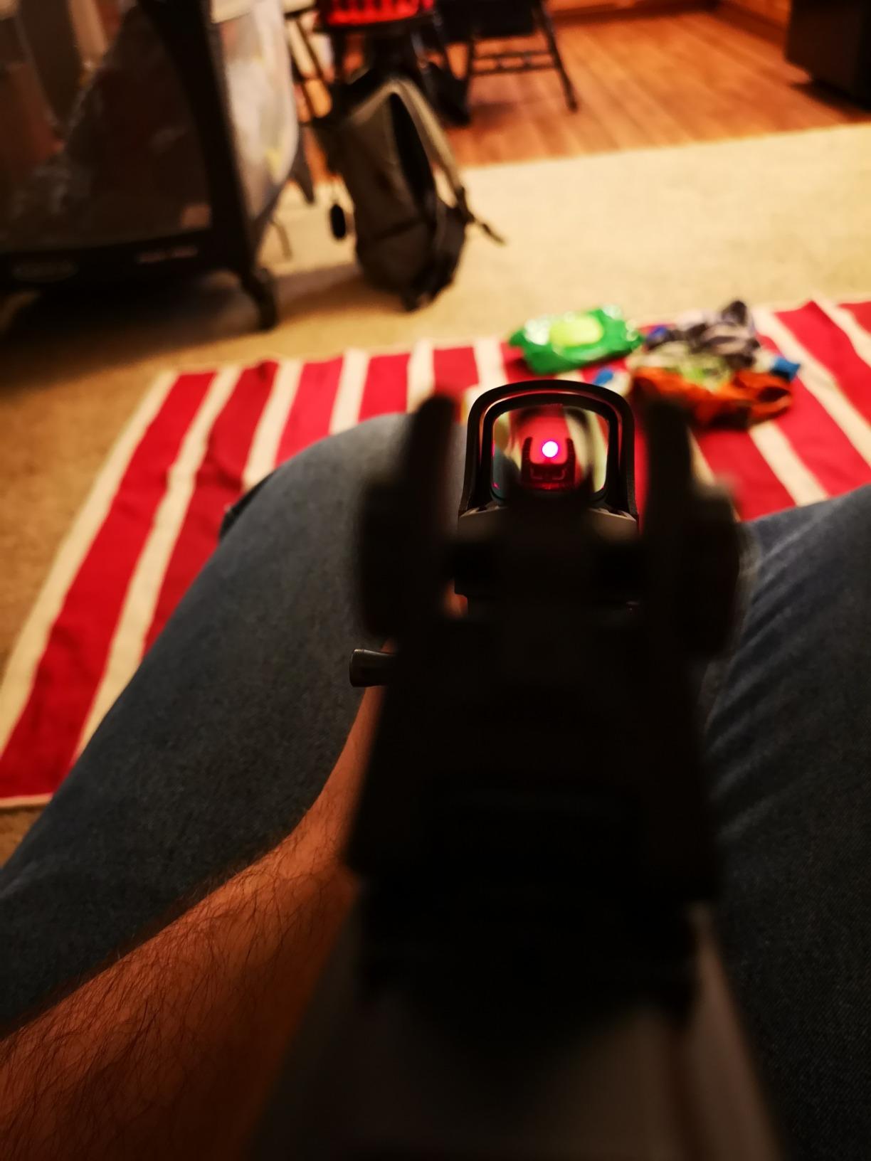 HOLOSUN 510C Multi-Reticle 2 MOA Dot & 65 MOA Circle Open Reflex Sight - Solar FailSafe Shake-Awake, 12 Settings - Red/Green Reticle customer photo 2