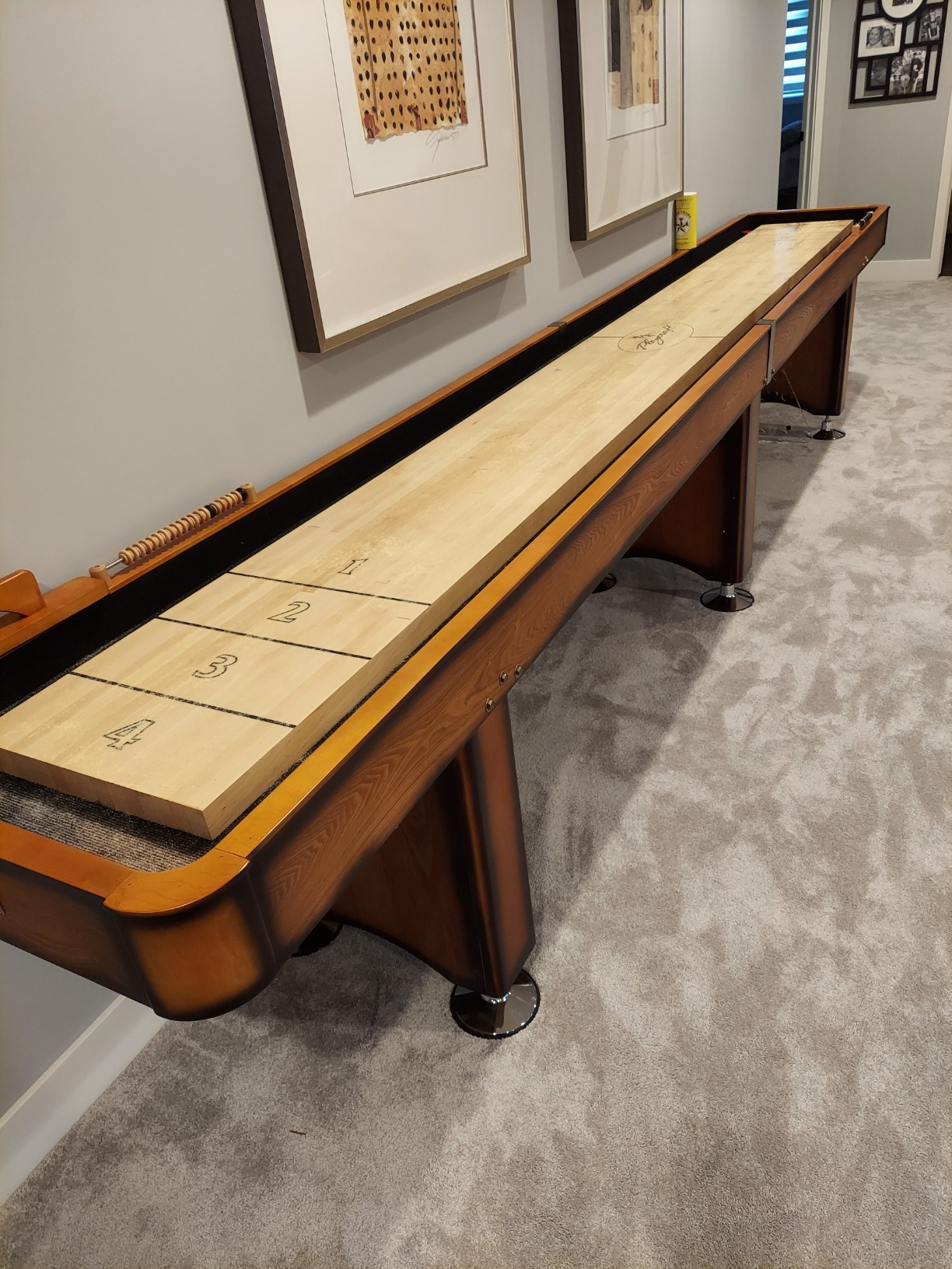 Playcraft Georgetown Shuffleboard Table with Storage Cabinet - Pro Climate Adjusters customer photo 1