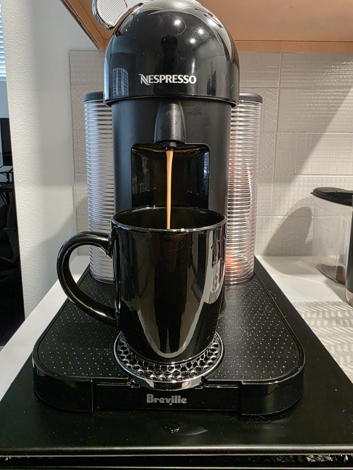Nespresso Vertuo Coffee and Espresso Maker by Breville, Chrome customer photo 1