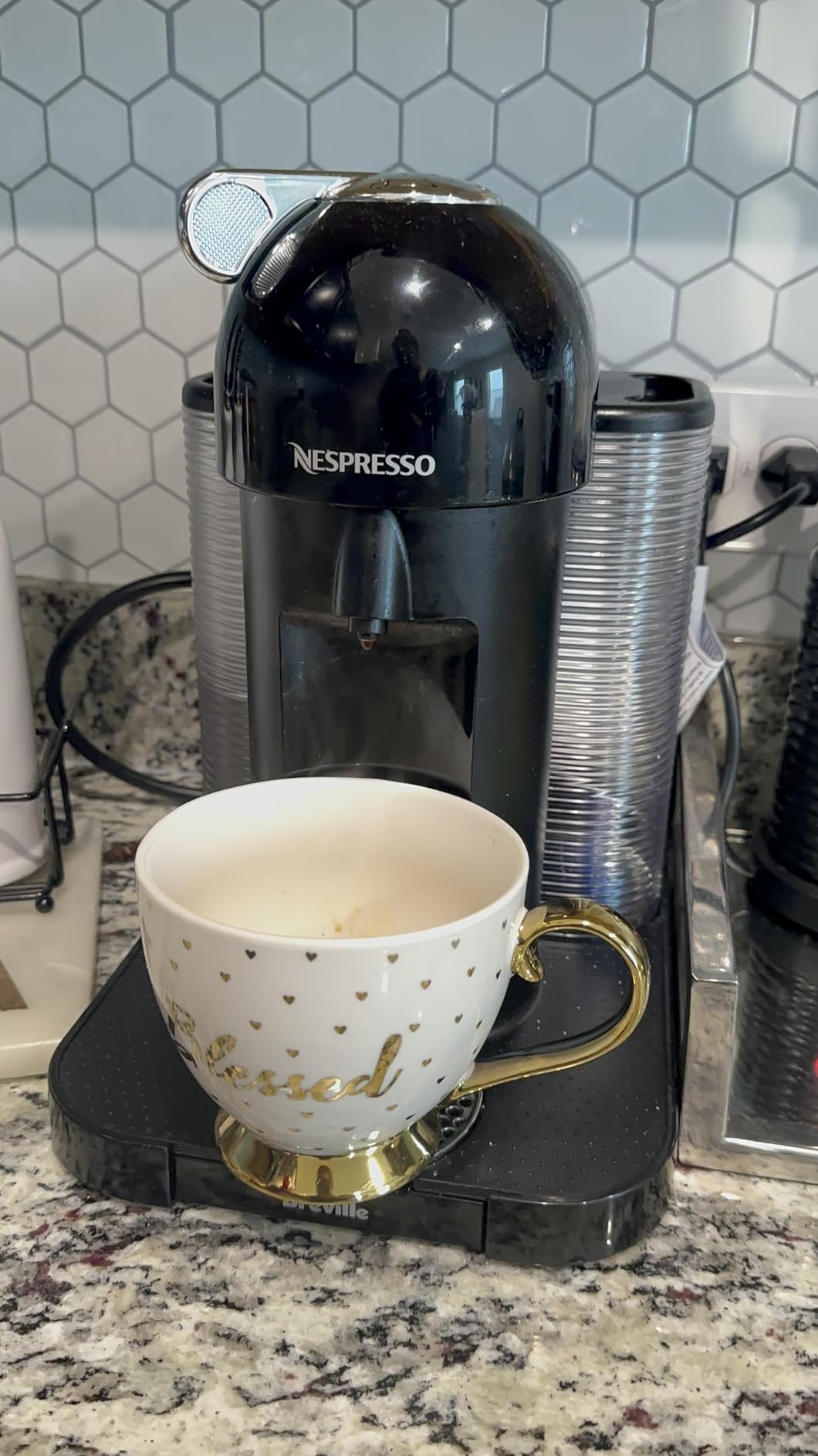 Nespresso Vertuo Coffee and Espresso Maker by Breville, Chrome customer photo 2
