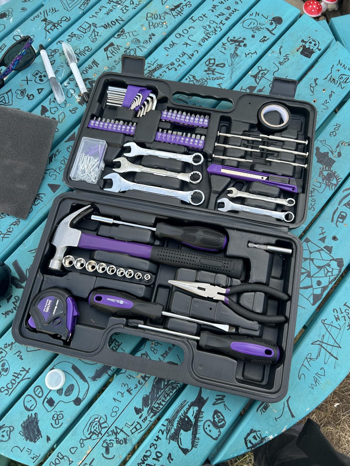 CARTMAN 148 Piece Automotive and Household Tool Set Perfect for Car Enthusiasts and DIY Home Repairs customer photo 2