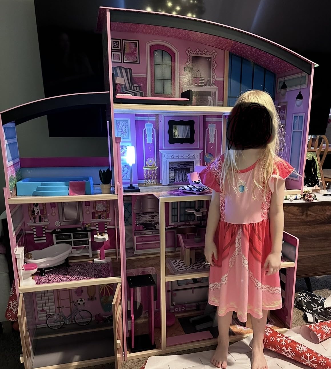 KidKraft Wooden Dollhouse Shimmer Mansion for 12