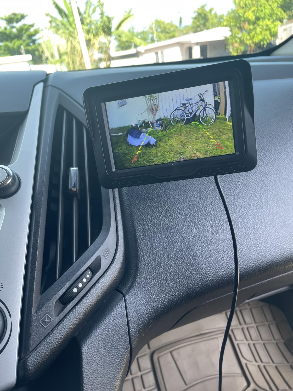 HD 1080P Backup Camera Plug & Play: Easy to Install in 15 Minutes Starlight Night Vision for Backing Up Safely in the Dark - Real-time Image Zero lag Rear View Camera with Monitor for Cars Trucks SUVs customer photo 2