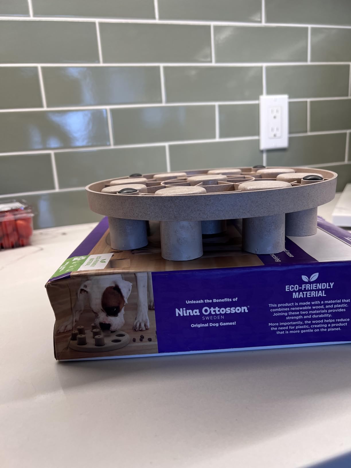 Outward Hound by Nina Ottosson Dog Brick - Interactive Treat Puzzle Enrichment Toy, Level 2 Intermediate customer photo 1