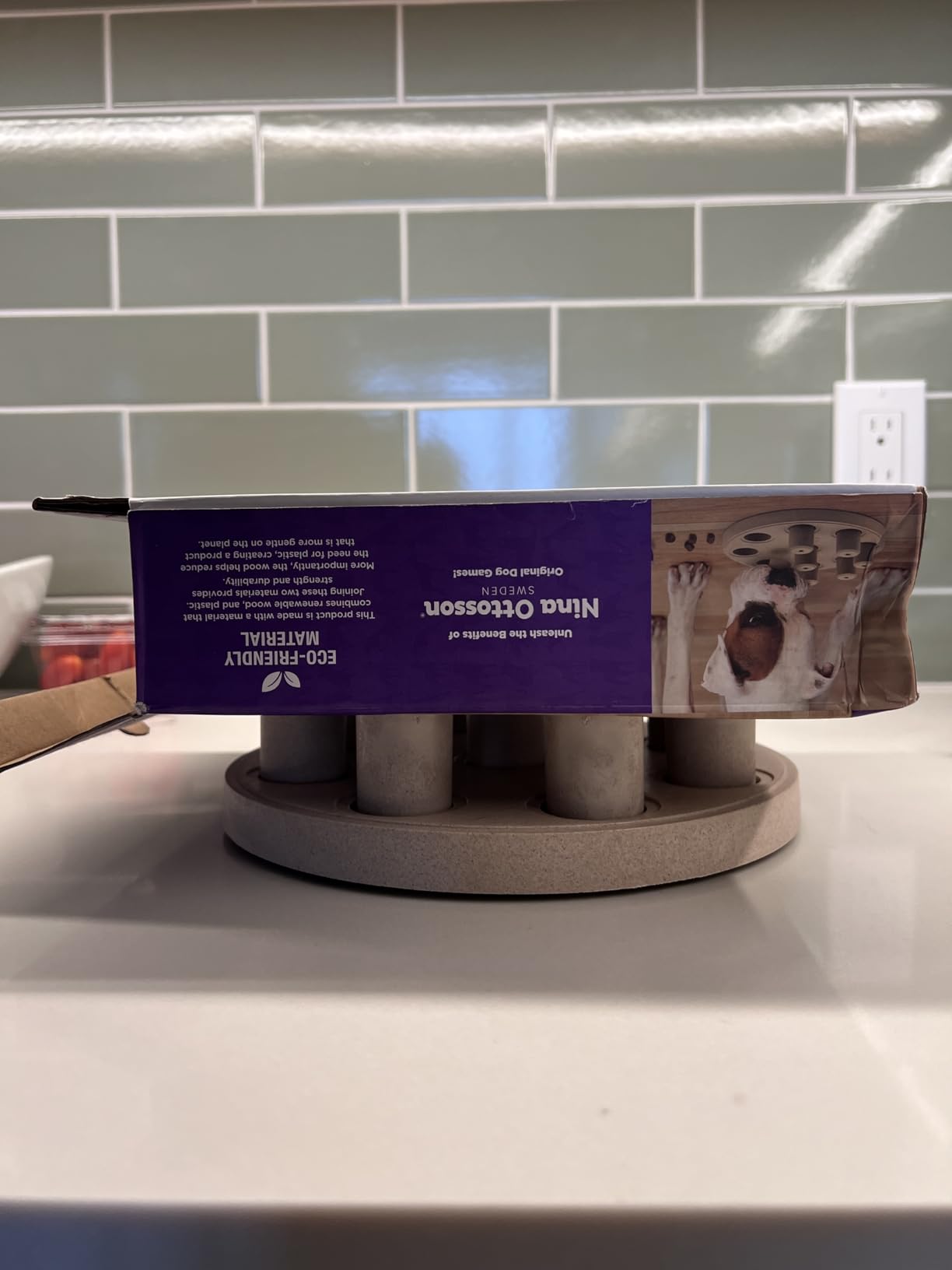 Outward Hound by Nina Ottosson Dog Brick - Interactive Treat Puzzle Enrichment Toy, Level 2 Intermediate customer photo 2