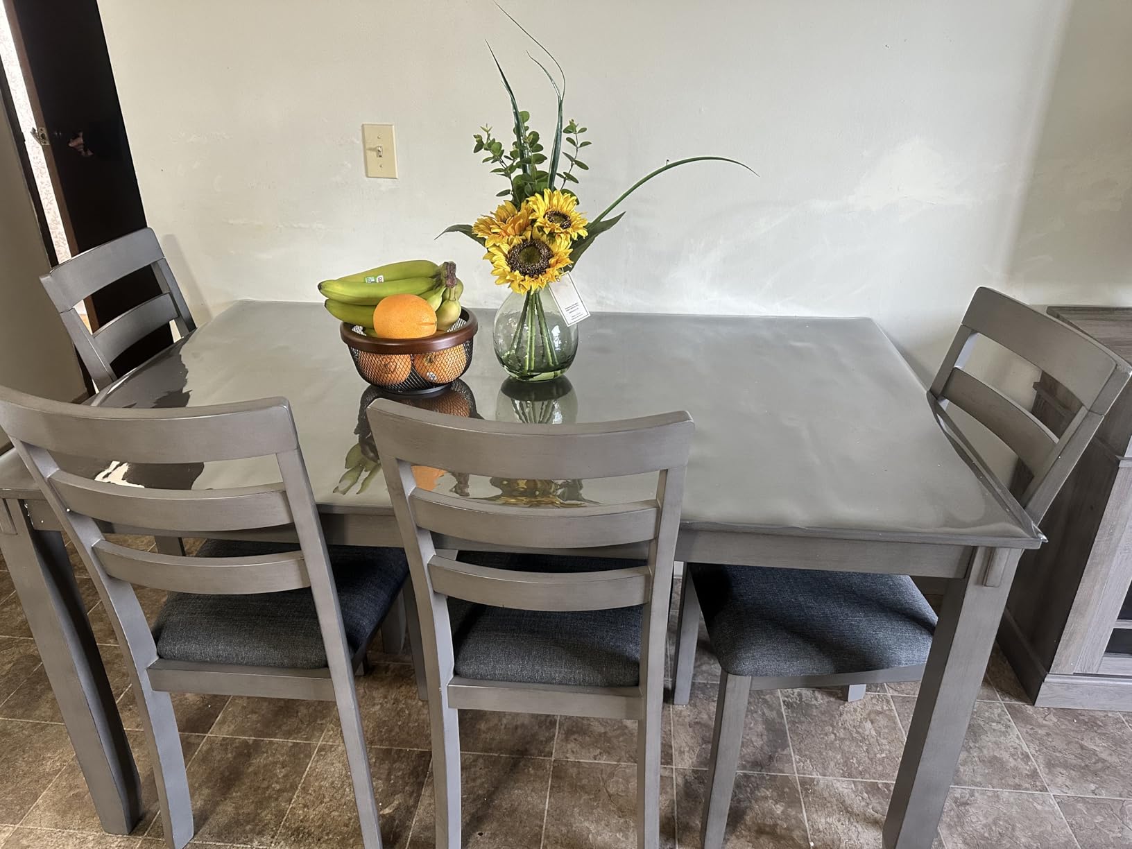Signature Design by Ashley Bennox 6 Piece Dining Set with Upholstered Bench, Table & 4 Upholstered Chairs, Seats 6, Wood, Brown customer photo 2