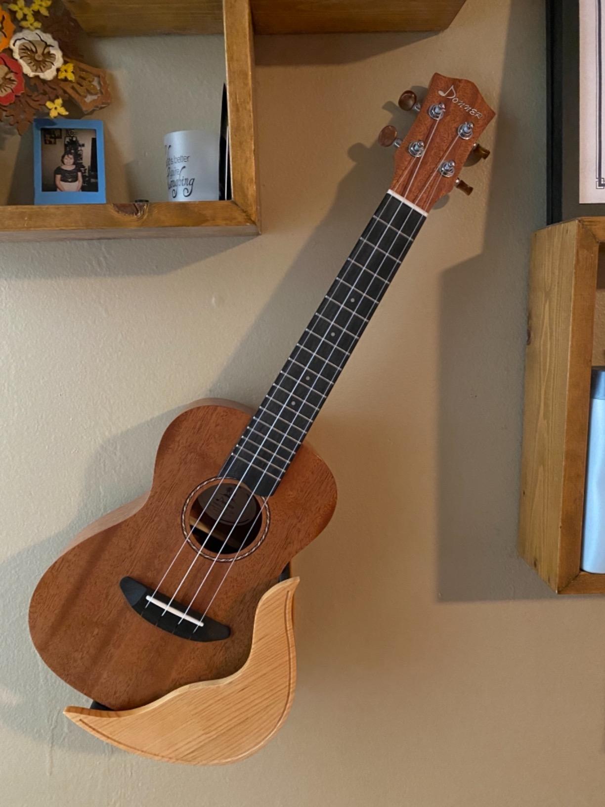 Donner Tenor Ukulele Mahogany Professional 26 inch Ukelele Starter Bundle Kit with Free Online Lesson Gig Bag Strap Nylon String Tuner Picks Cloth DUT-1 customer photo 2