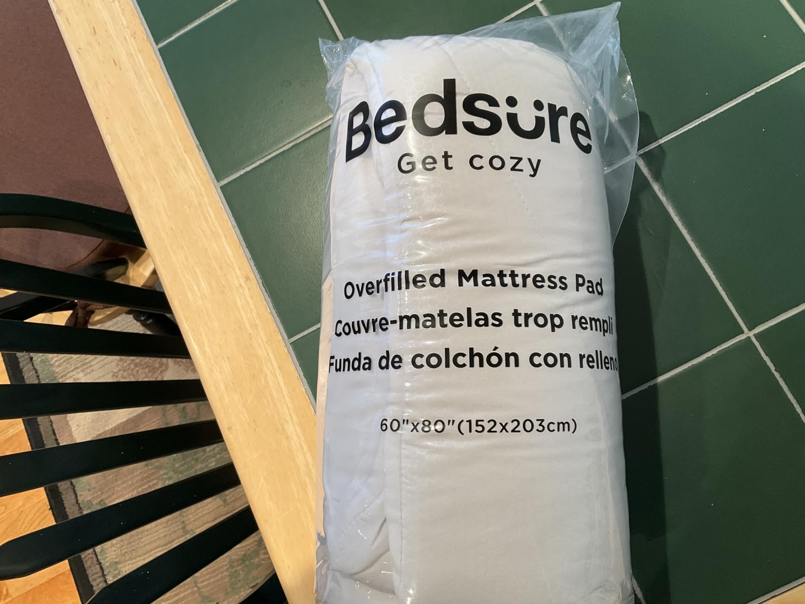 Bedsure Twin XL Mattress Pad - Soft Mattress Topper for College Dorm Room Essentials, Extra Long Twin Quilted Fitted Bed Cover Protector with 8-21 Inches Deep Pocket, Washable, White customer photo 2