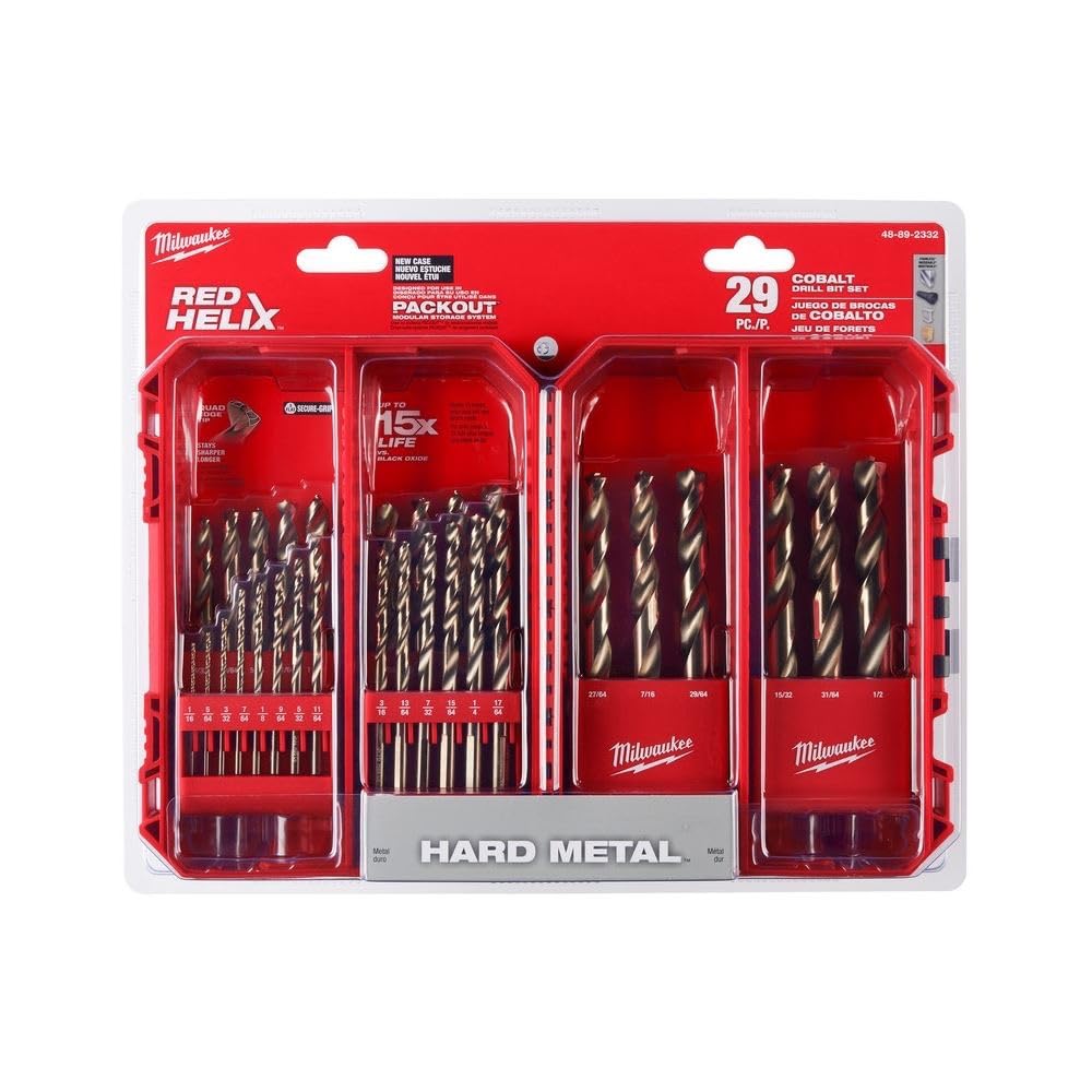 Milwaukee Electric Tools 48-89-2332 29Pc Cobalt Helix Drill Bit Set, Red customer photo 2