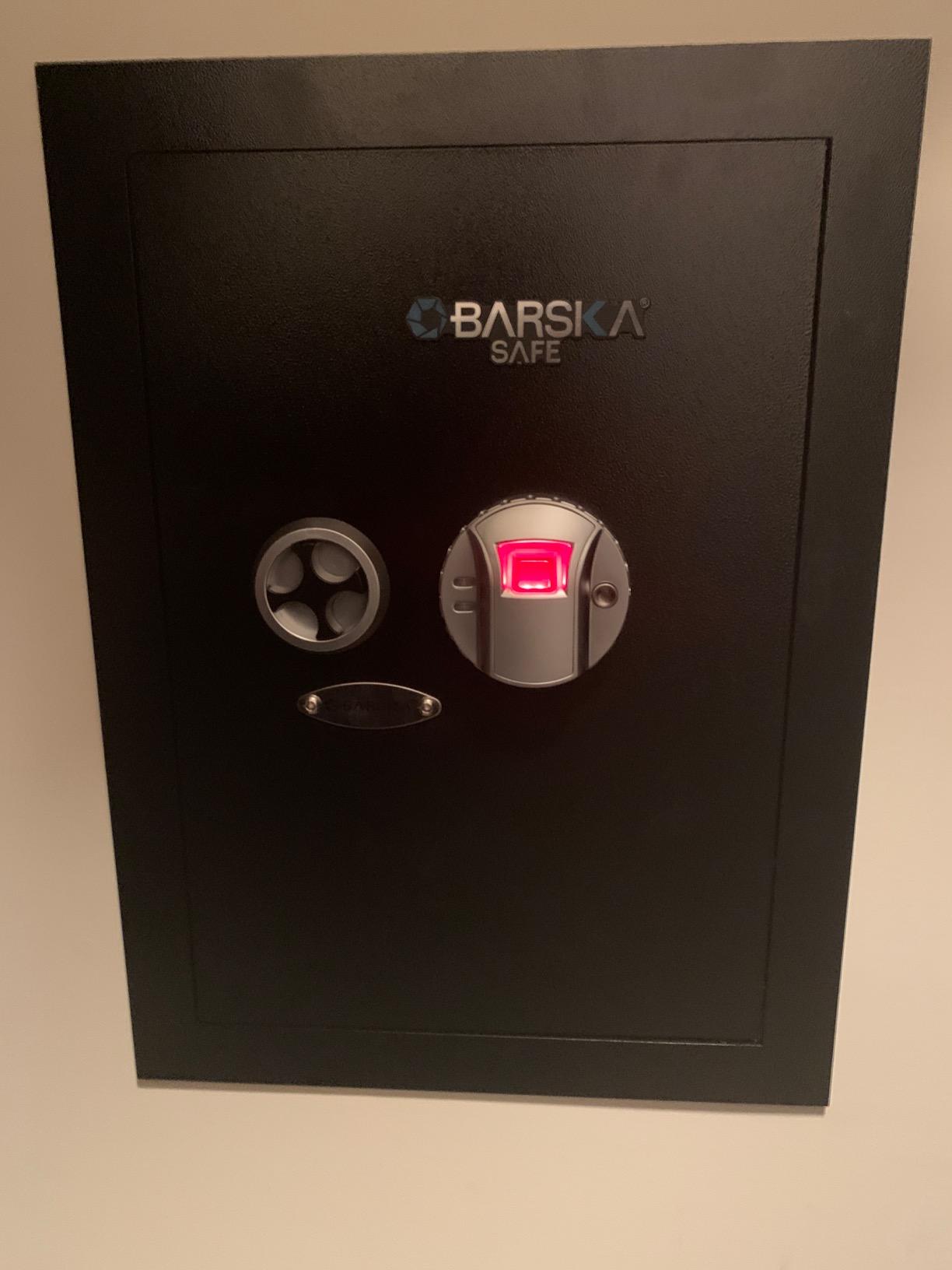 Barska Biometric Fingerprint Wall Safe with Adjustable Shelves - Steel Security Safe with Pry-Resistant Deadbolts customer photo 1