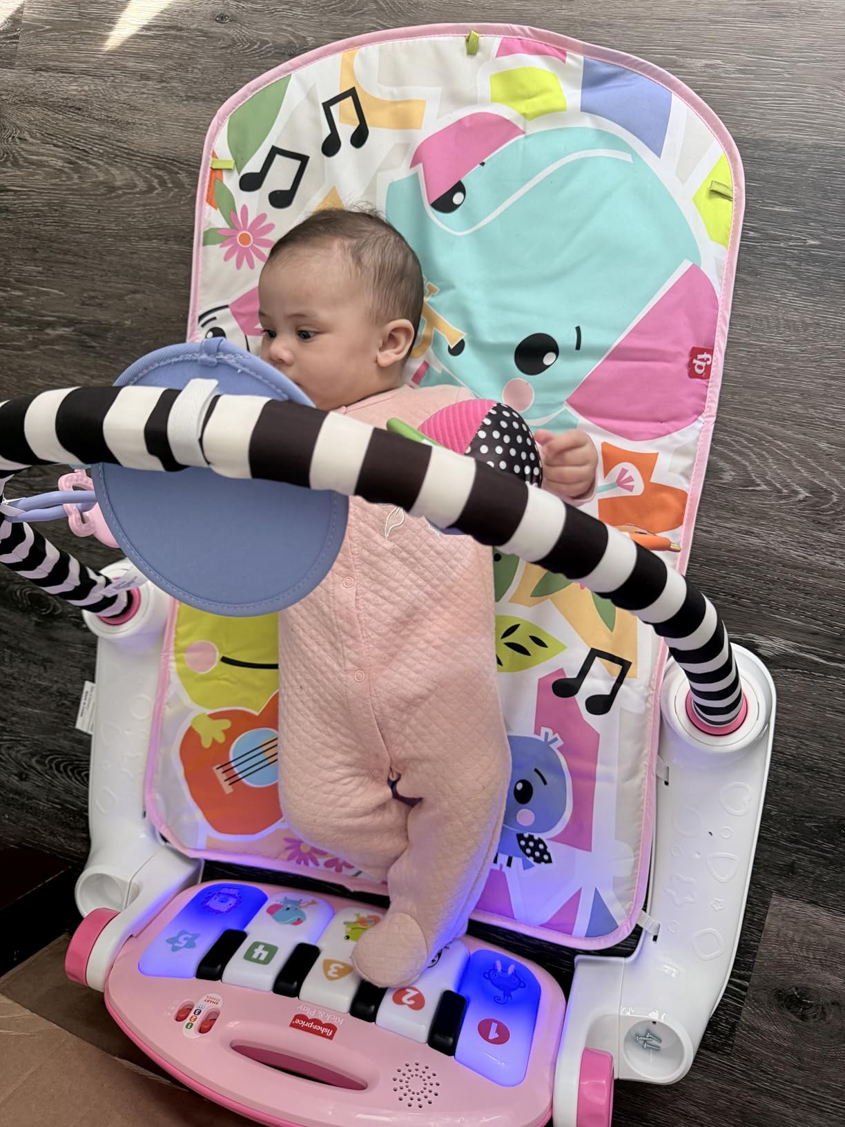 Fisher-Price Baby Playmat Deluxe Kick & Play Piano Gym for Learning & 2 Maracas Soft Rattles for Newborn to Toddler Play Ages 0+ Months customer photo 1