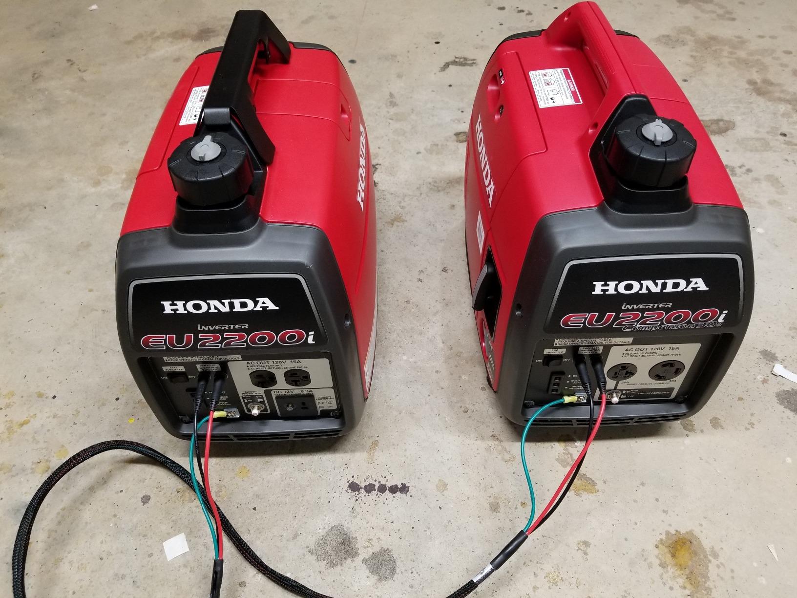 Honda EU2200i Companion 2200 Watt Inverter Generator, Super Quiet 120V Gas Powered Portable Generator for Camping or RV Backup Power Supply, Up to 8.1 Hour Run Time (EU2200ITAN1) customer photo 2