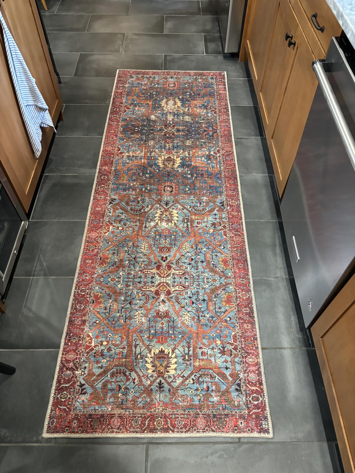 Loloi Loren Collection LQ-15 Terracotta/Sky Area Rug customer photo 2