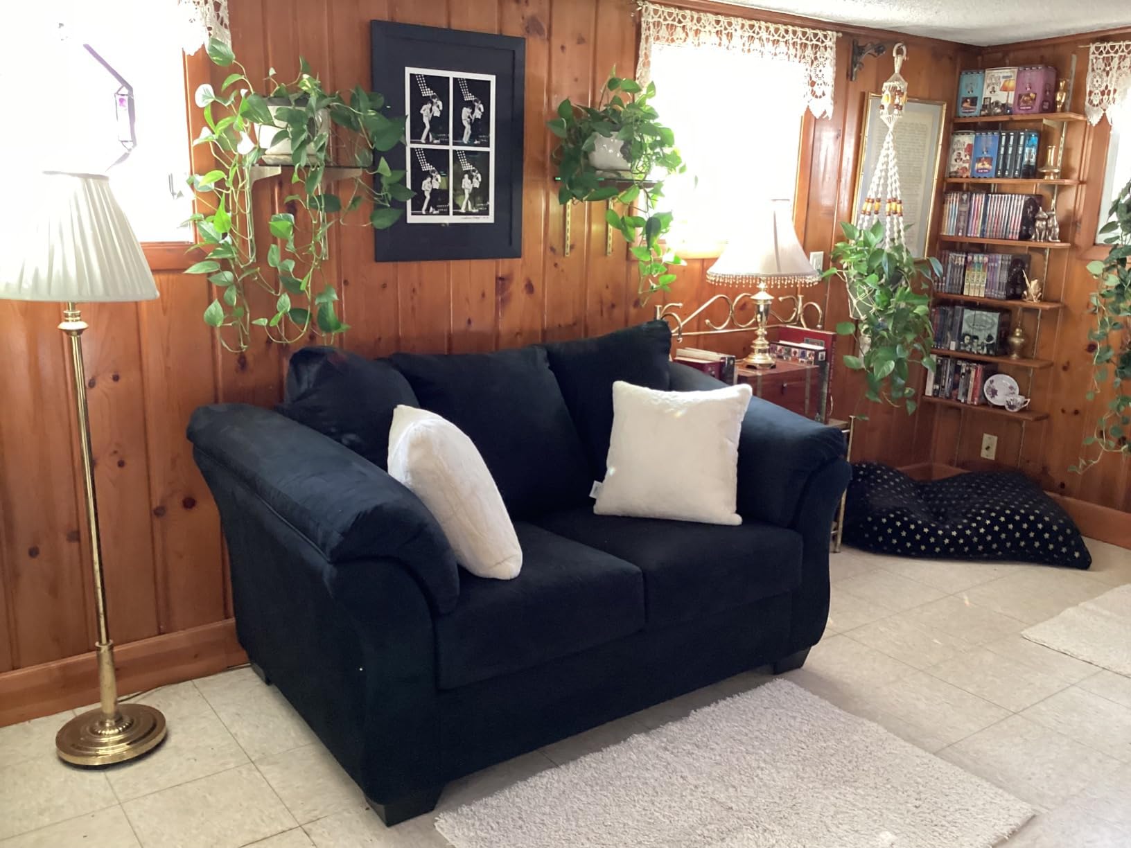Signature Design by Ashley Darcy Casual Plush Loveseat, Black customer photo 1