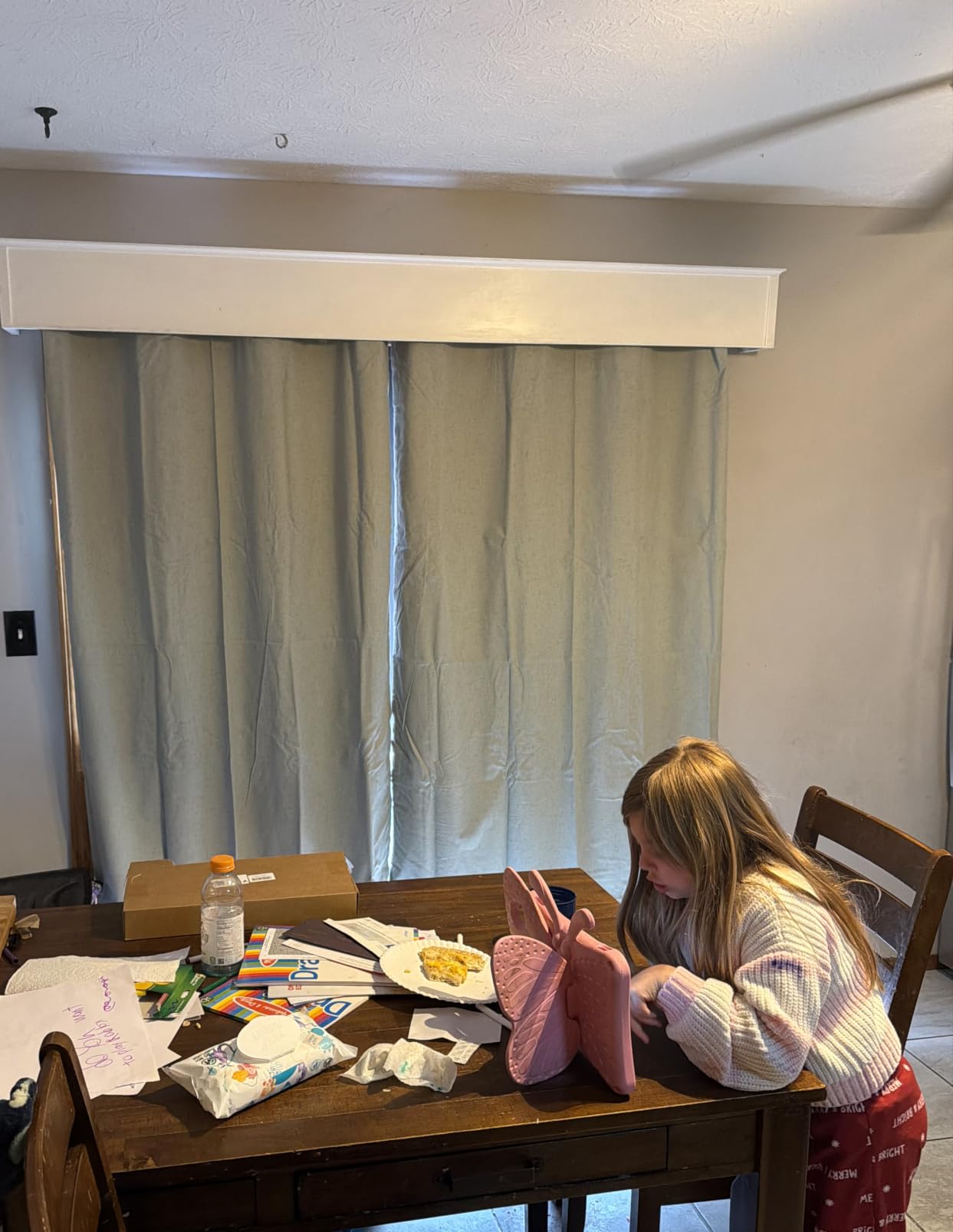 H.VERSAILTEX Linen 100% Blackout Curtains for Bedroom Full Light Blocking Curtains, Textured Window Curtain for Living Room 84 inch Grommet, Energy Efficient Curtains White Liner(2 Panels, Natural) customer photo 1