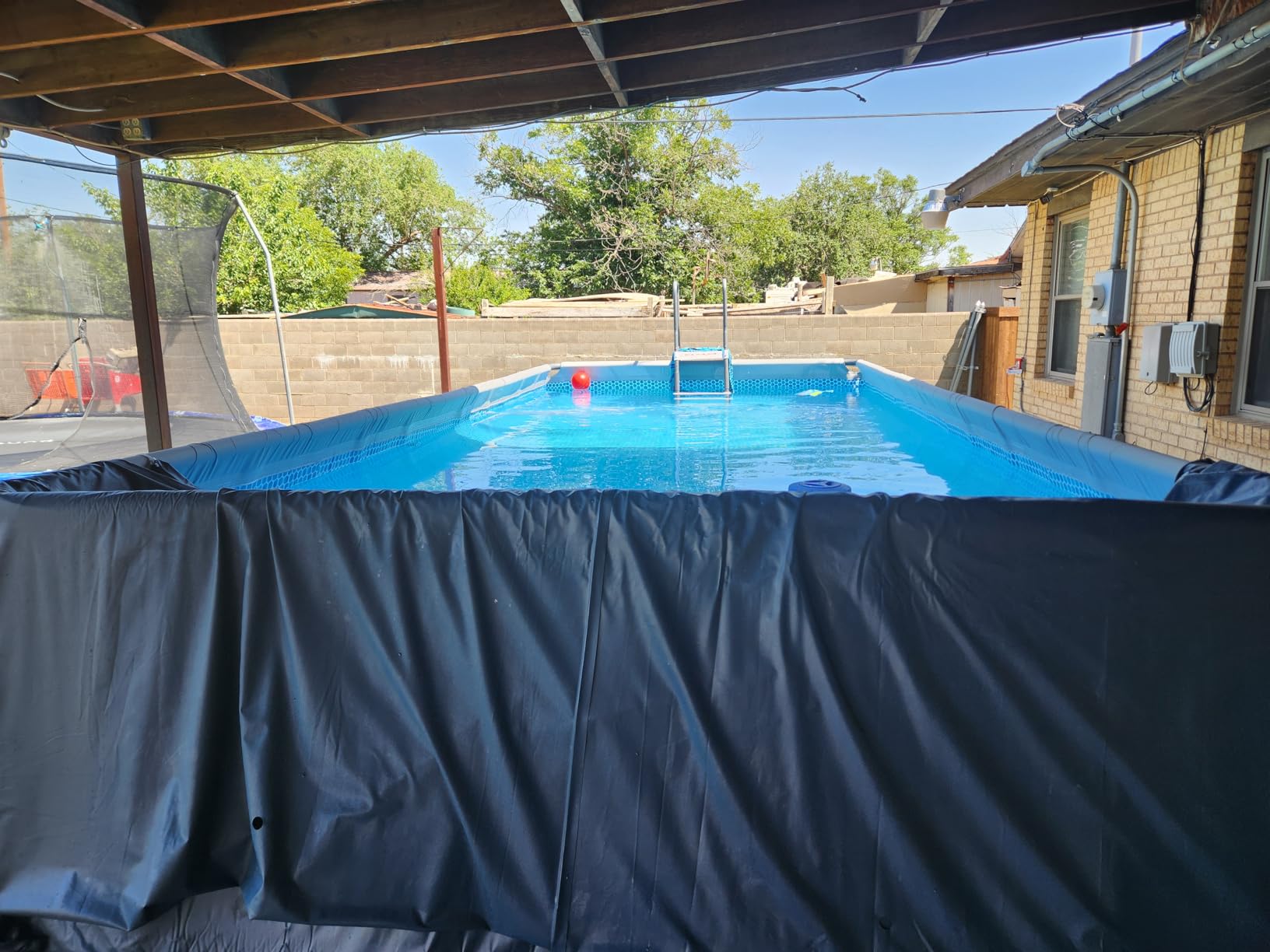 INTEX Ultra XTR 18 ft x 9 ft 52 in Above Ground Pool Set, Rectangular Swimming Pool with Steel Frame, 1500 GPH Sand Filter Pump customer photo 1