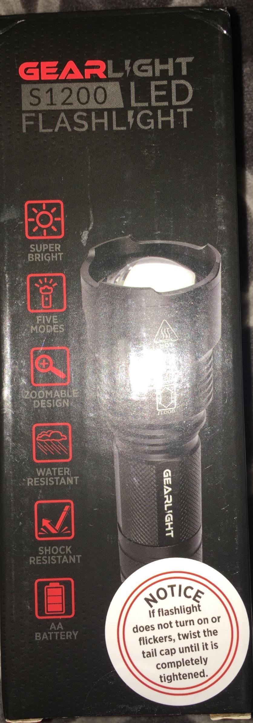 LED Flashlight High Lumens, Tactical Flashlight Battery Powered (Batteries Not Included), Bright Handheld Flashlight for Camping, Hunting, Home, Security, Hiking, Walking at Night & Emergency Use customer photo 2