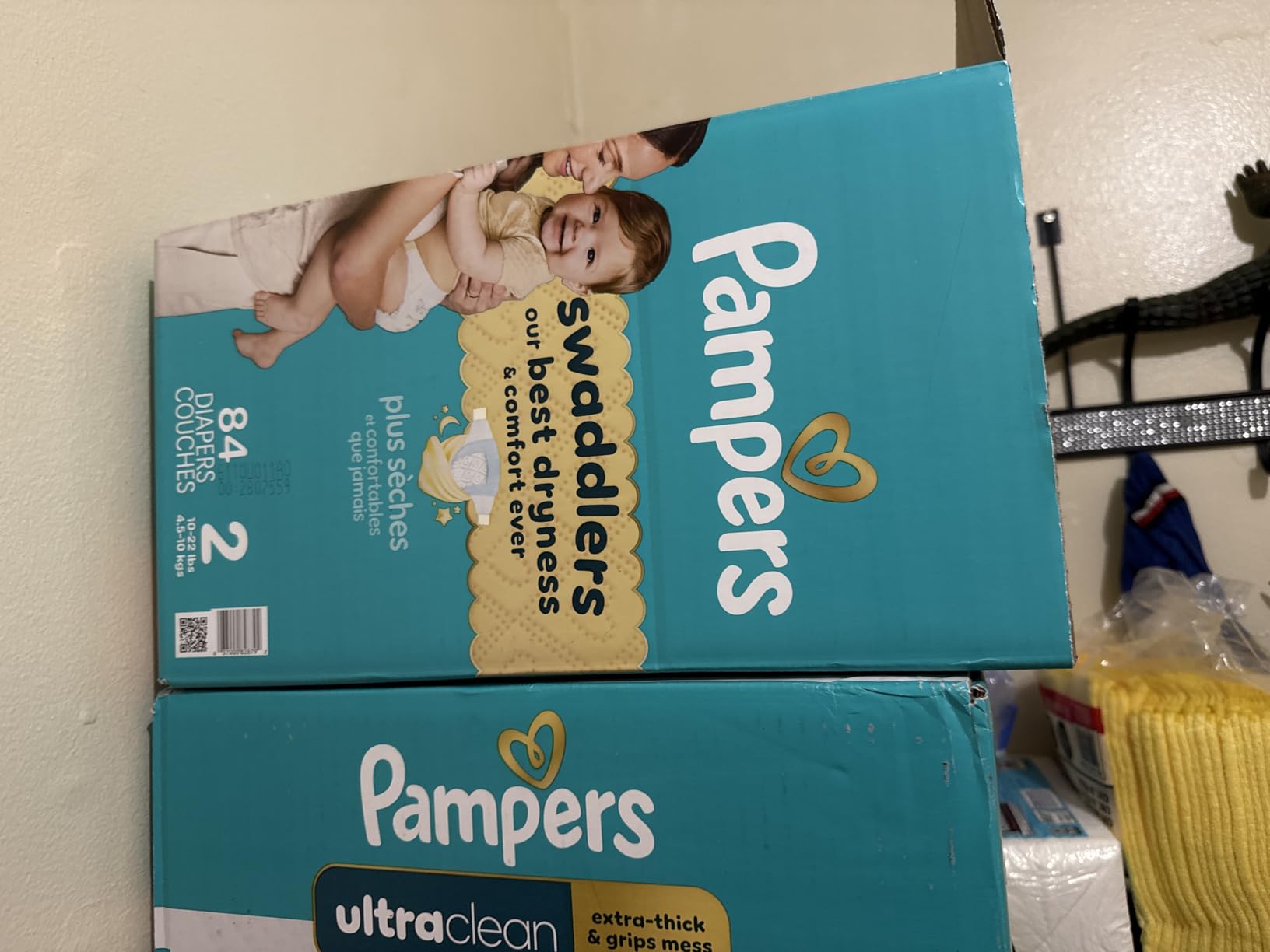 Pampers Swaddlers Disposable Baby Diapers Size 1, One Month Supply (198 Count) with Sensitive Water Based Baby Wipes 6X Pop-Top Packs (336 Count) customer photo 2