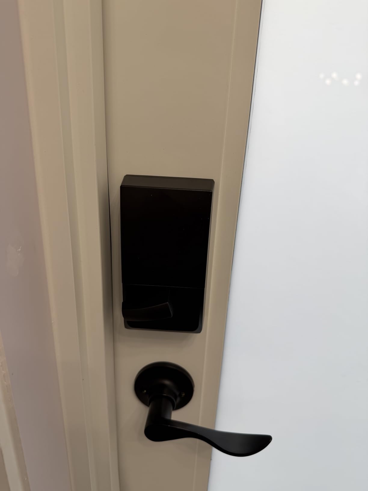 Schlage Encode Smart Wi-Fi Deadbolt Lock with Touchscreen Keypad, Keyless Front Door Entry, App Control, Alexa, Google Home and Airbnb Compatible, Satin Nickel, BE489WB CEN 619 customer photo 1