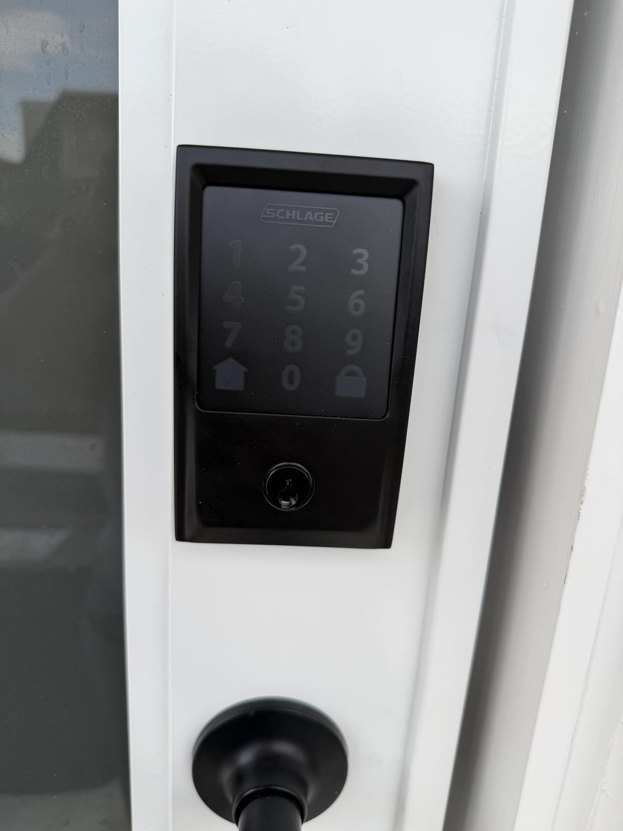 Schlage Encode Smart Wi-Fi Deadbolt Lock with Touchscreen Keypad, Keyless Front Door Entry, App Control, Alexa, Google Home and Airbnb Compatible, Satin Nickel, BE489WB CEN 619 customer photo 2