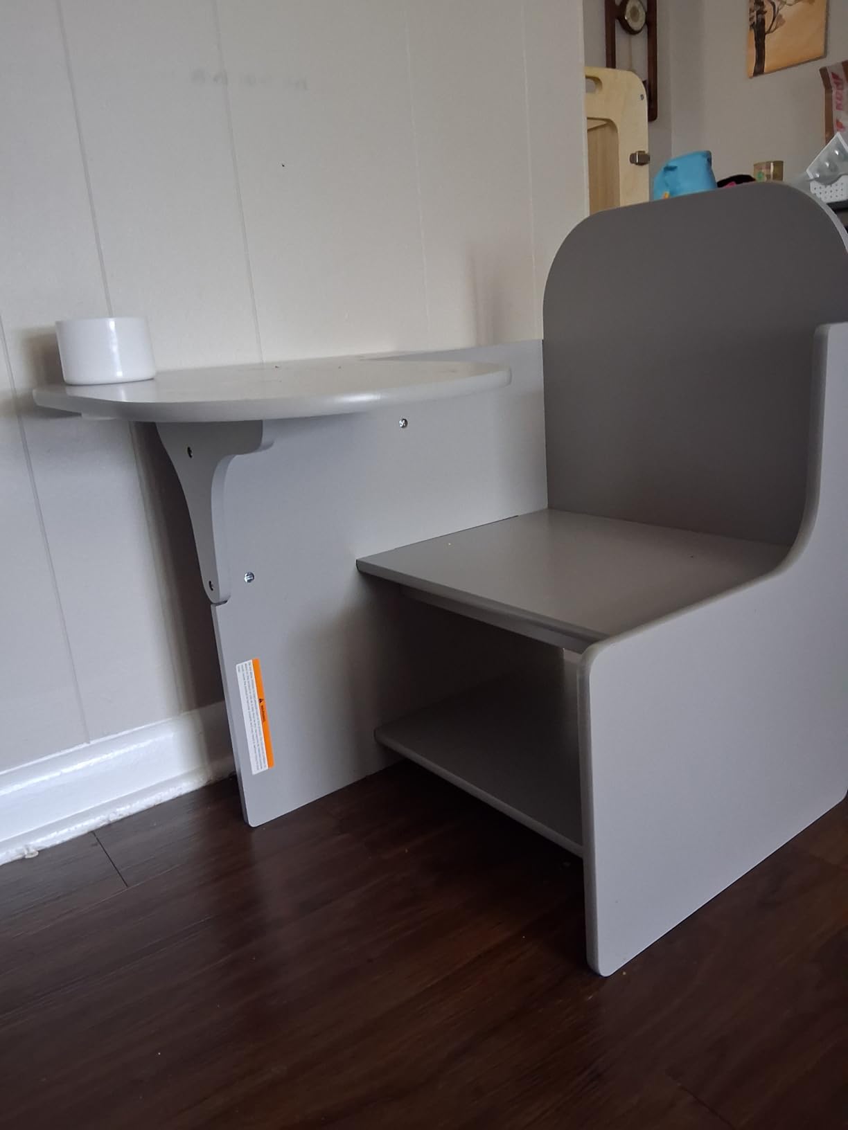 Delta Children MySize Chair Desk With Storage Bin, Dark Chocolate customer photo 1