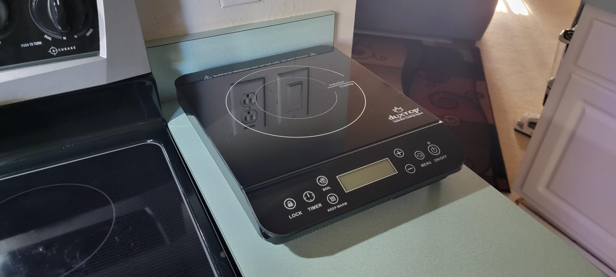 Duxtop Portable Induction Cooktop, Countertop Burner Induction Hot Plate with LCD Sensor Touch 1800 Watts, Black 9610LS BT-200DZ customer photo 2