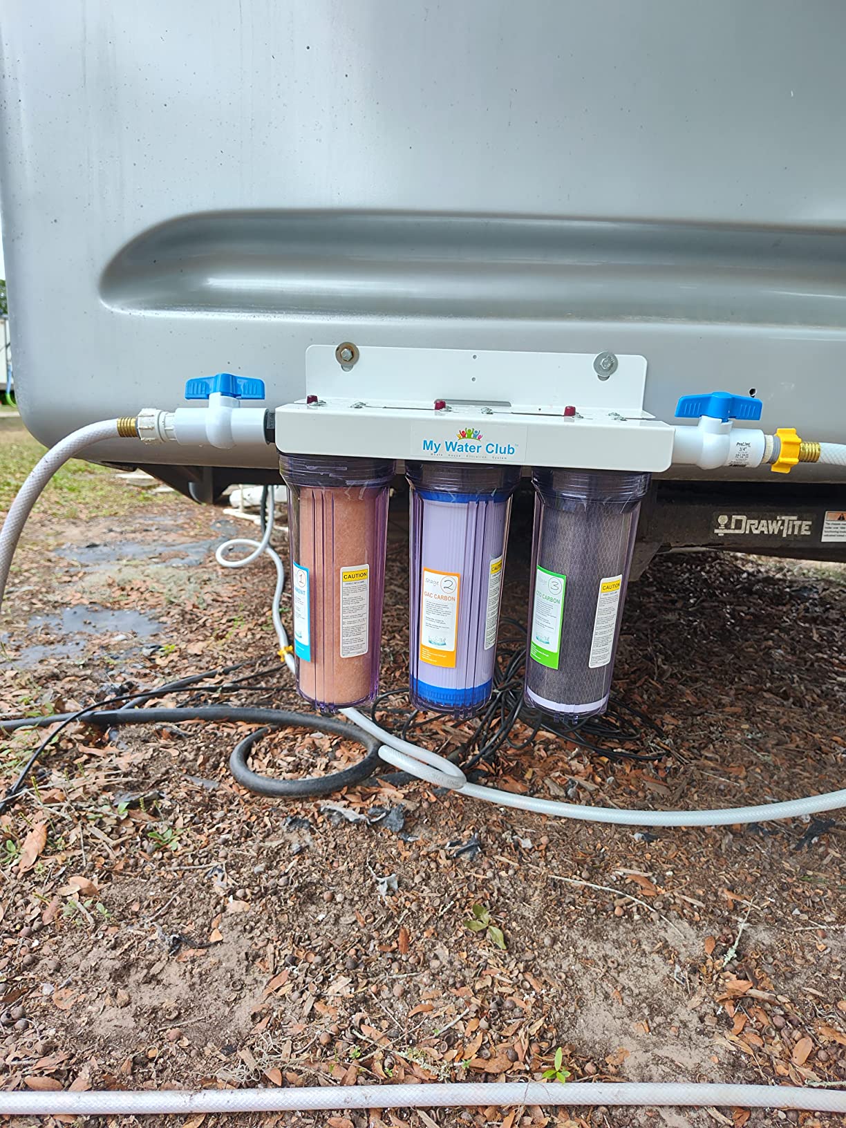 Whole House 3-Stage Water Filtration System, 3/4