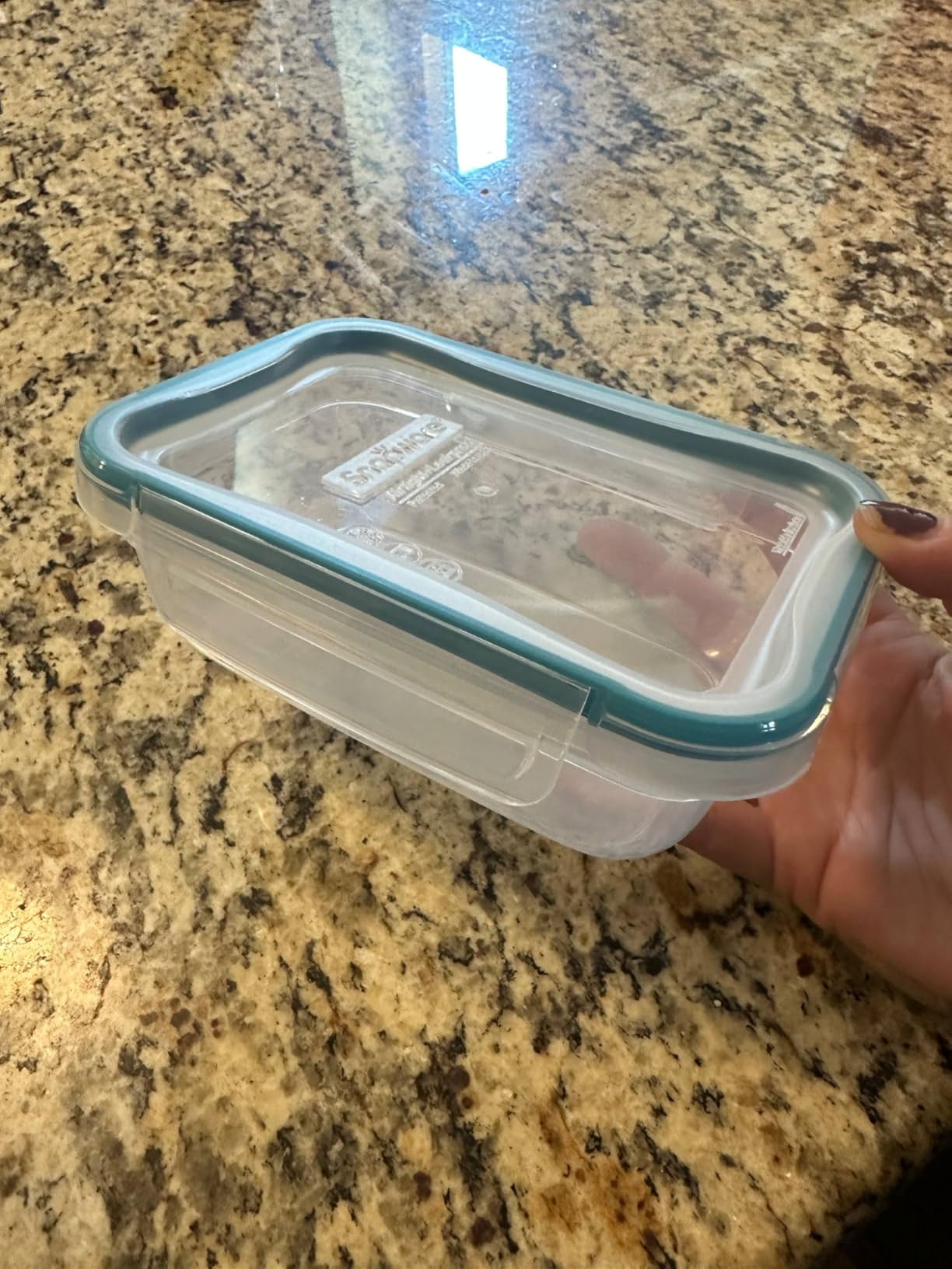 Snapware Plastic Total Solution 5-Pack (3-Cup) Food Storage Containers Set, Leakproof & Airtight Plastic Locking Lids Rectangular Tupperware, Non-Toxic BPA-Free Lids, Microwave Dishwasher Freezer Safe customer photo 1