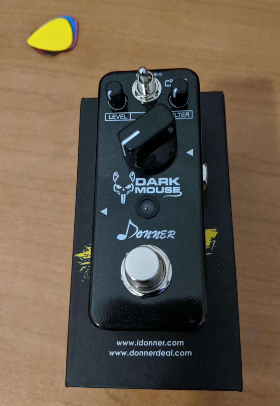 Donner Dark Mouse Distortion Pedal for Electric Guitar, 2 Modes Classic Hyper Crunch to Fuzzy Guitar Pedal True Bypass customer photo 1
