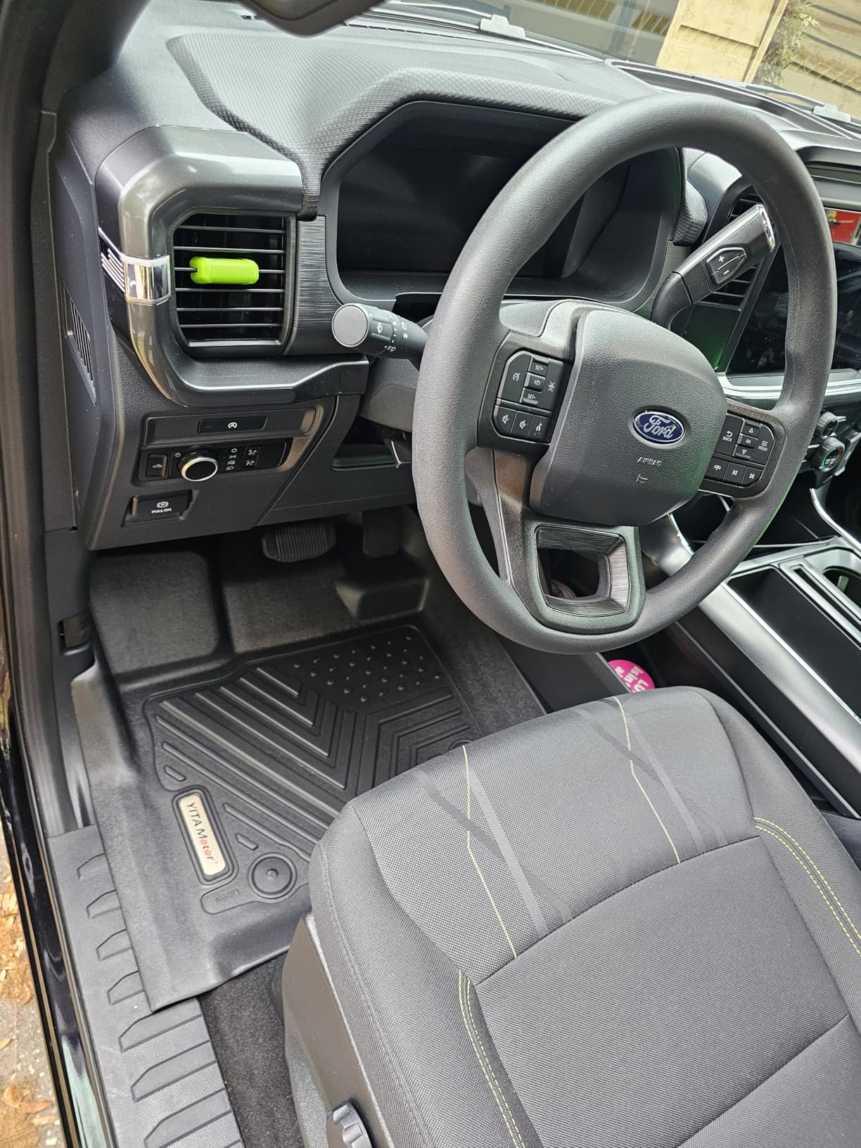 YITAMOTOR Floor Mats Fit for Ford F-150 2015-2026 & F150 Lightning 2022-2026 SuperCrew (Rear w/o U-Seat Flat Storage), TPE All Weather Truck mats, 1st & 2nd Row customer photo 2