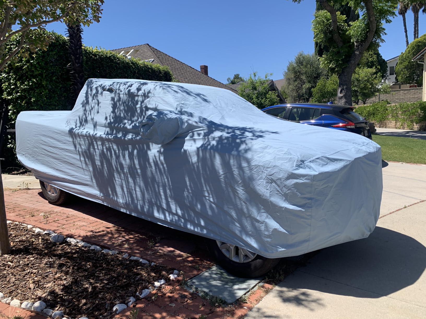 iCarCover 15-Layer Car Cover Waterproof All Weather | Premium Quality Car Covers for Automobiles 100% UV Protection, Mustang, Camaro, XK, 4-Series, M4, Supra, Thunderbird, Size C10 customer photo 2