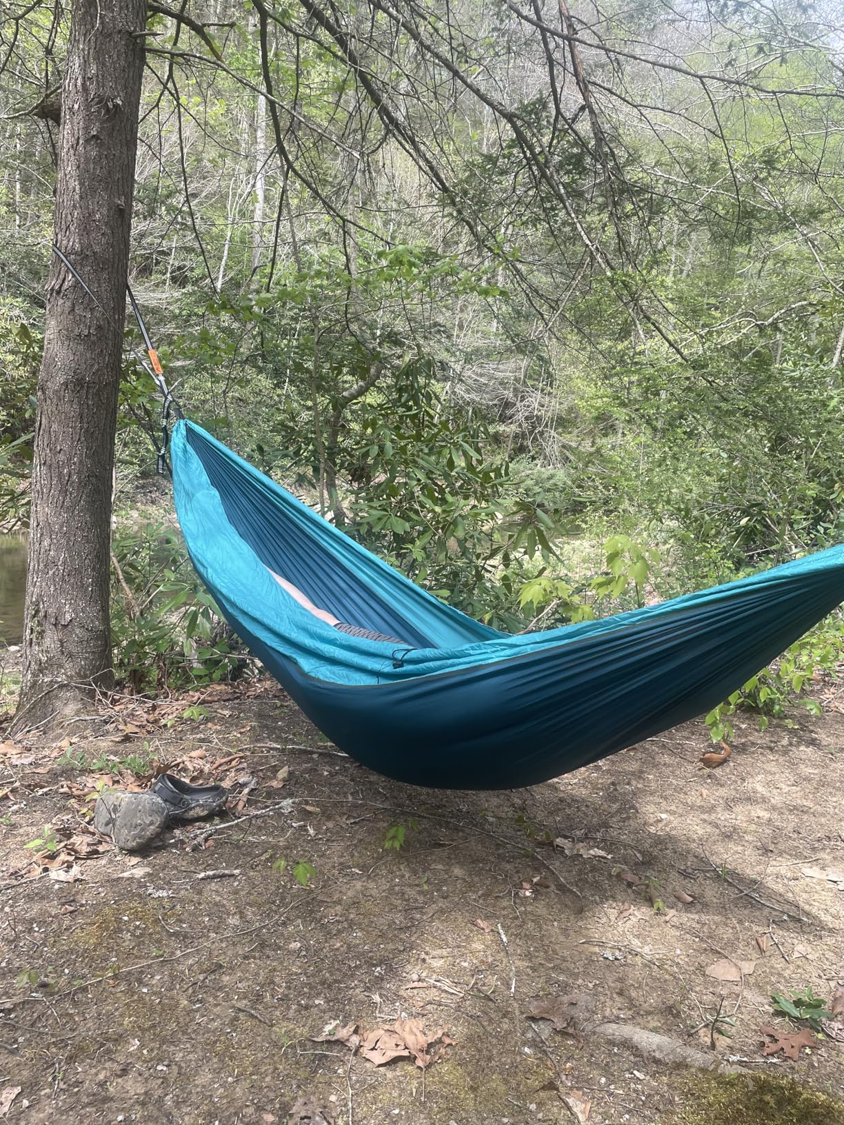 AnorTrek Camping Hammock, Super Lightweight Portable Parachute Hammock with Two Tree Straps Single or Double Nylon Travel Tree Hammocks for Camping Backpacking Hiking customer photo 1