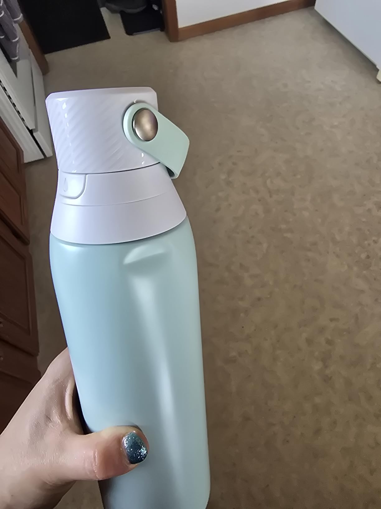 Brita Stainless Steel Premium Filtering Water Bottle, BPA-Free, Reusable, Insulated, Replaces 300 Plastic Water Bottles, Filter Lasts 2 Months or 40 Gallons, Includes 1 Filter, Glacier - 20 oz customer photo 1