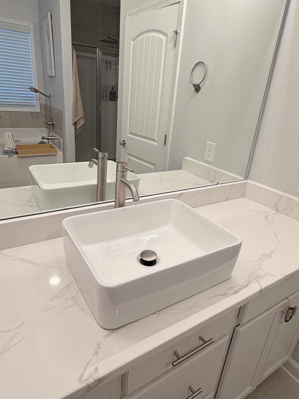 Lordear Floating Bathroom Sink Wall Mounted 21