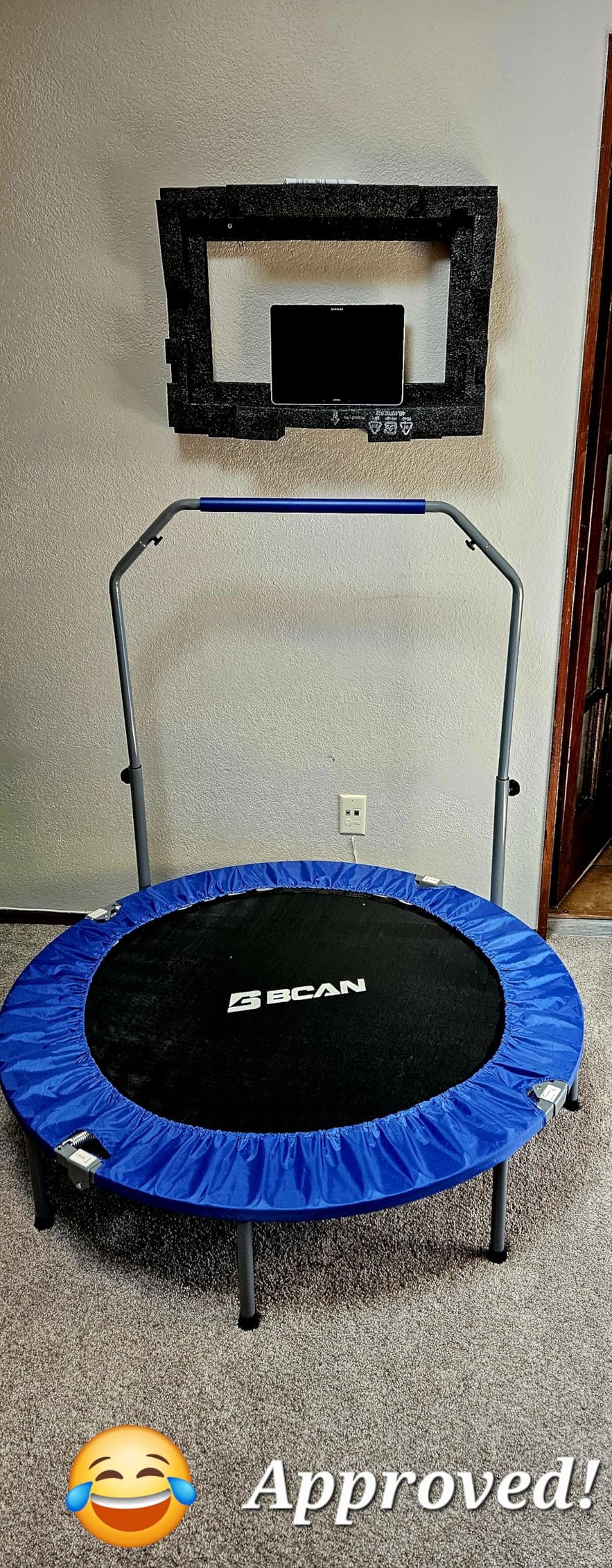 BCAN SP2 Foldable Mini Fitness Trampoline 40/48 inch customer photo 2