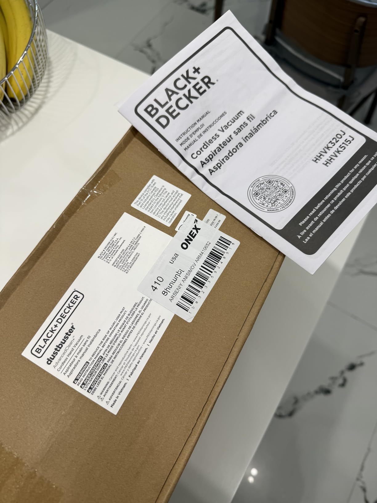 BLACK+DECKER dustbuster Portable Vacuum Cordless Handheld, Small Hand Vacuum Cleaner for Dorm Home and Car, Powerful 20V AdvancedClean+ (HHVK515J00FF) customer photo 2