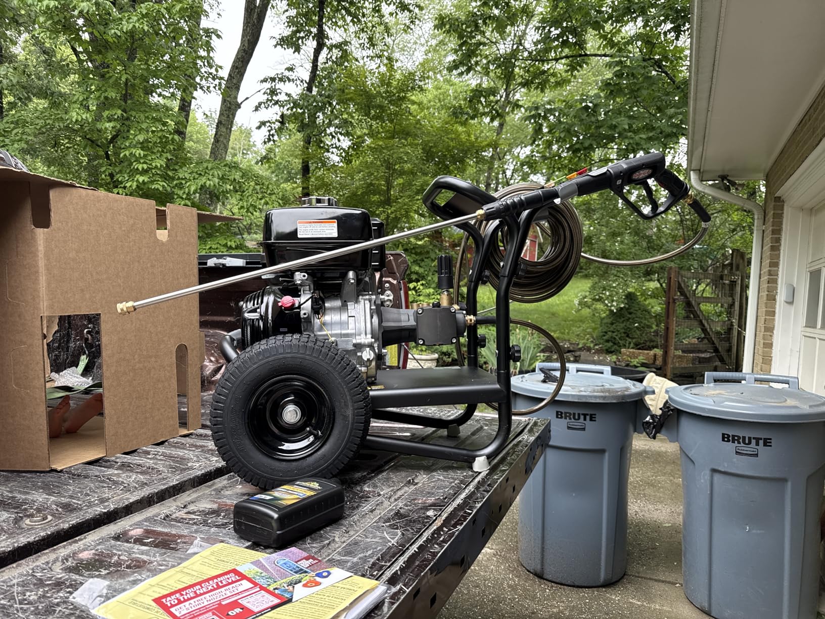 Simpson PowerShot 3500 PSI Gas Pressure Washer, 2.5 GPM, Honda GX200 Engine | Gas Power Washer For Professionals. AAA Triplex Pump, 25' MorFlex Hose, 5 Nozzles, Steel Frame. 49-State Compliant. PS3228 customer photo 1