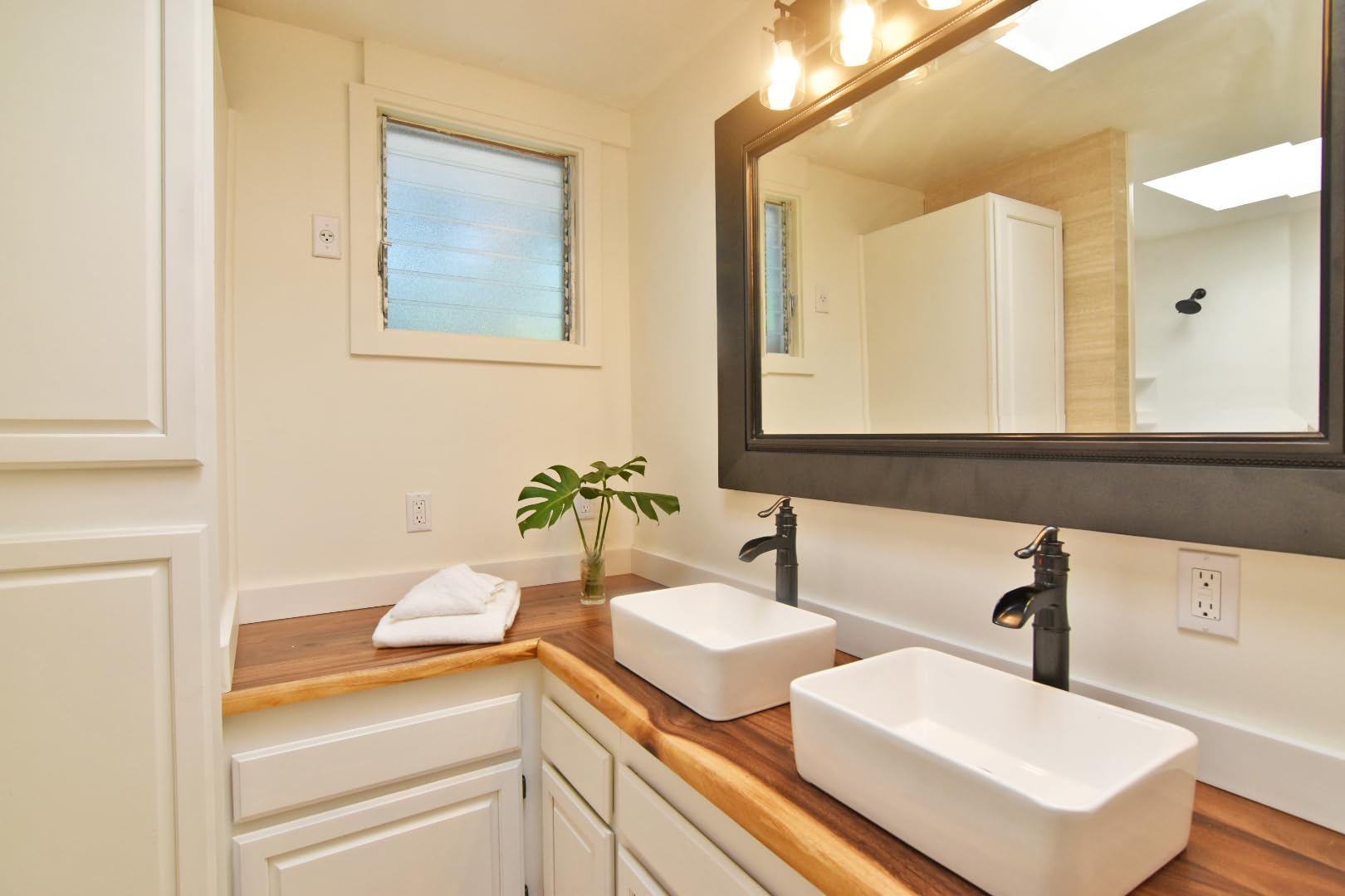 KES 20 Inch Low Profile Vessel Sink, Large Rectangular White Ceramic Bathroom Sink Above Counter, Shallow Countertop Vanity Sink for Modern Farmhouse Antique Dresser Vanity, No Overflow, BVS123S50 customer photo 2