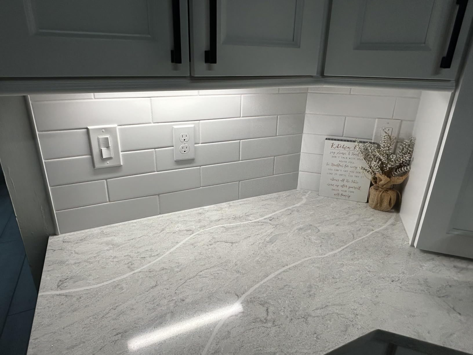 UltraPro 12 inch Hardwired Under Cabinet Lights, 3 Color Settings - 2700K/4000K/5000K - Warm White, Cool White, and Daylight, Under Cabinet Lighting, Dimmable Under Counter Lights for Kitchen, 45366 customer photo 1