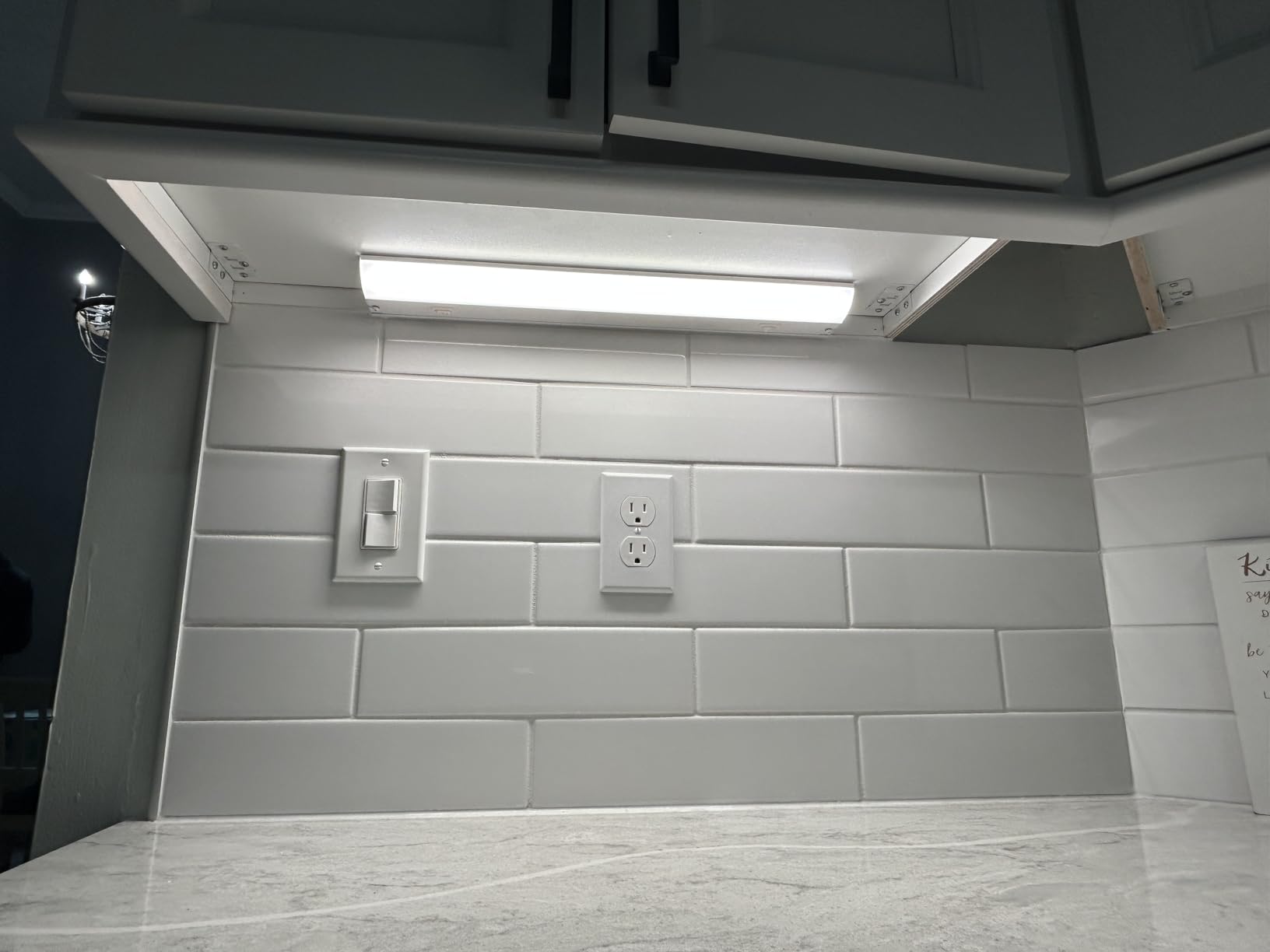 UltraPro 12 inch Hardwired Under Cabinet Lights, 3 Color Settings - 2700K/4000K/5000K - Warm White, Cool White, and Daylight, Under Cabinet Lighting, Dimmable Under Counter Lights for Kitchen, 45366 customer photo 2