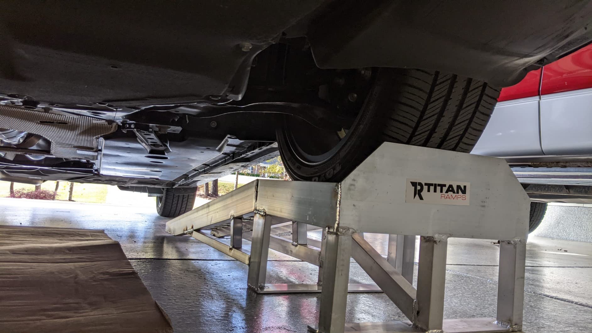 Titan Ramps Low Profile Aluminum Car Ramps Pair 3,000 LB Capacity for Oil Change customer photo 2