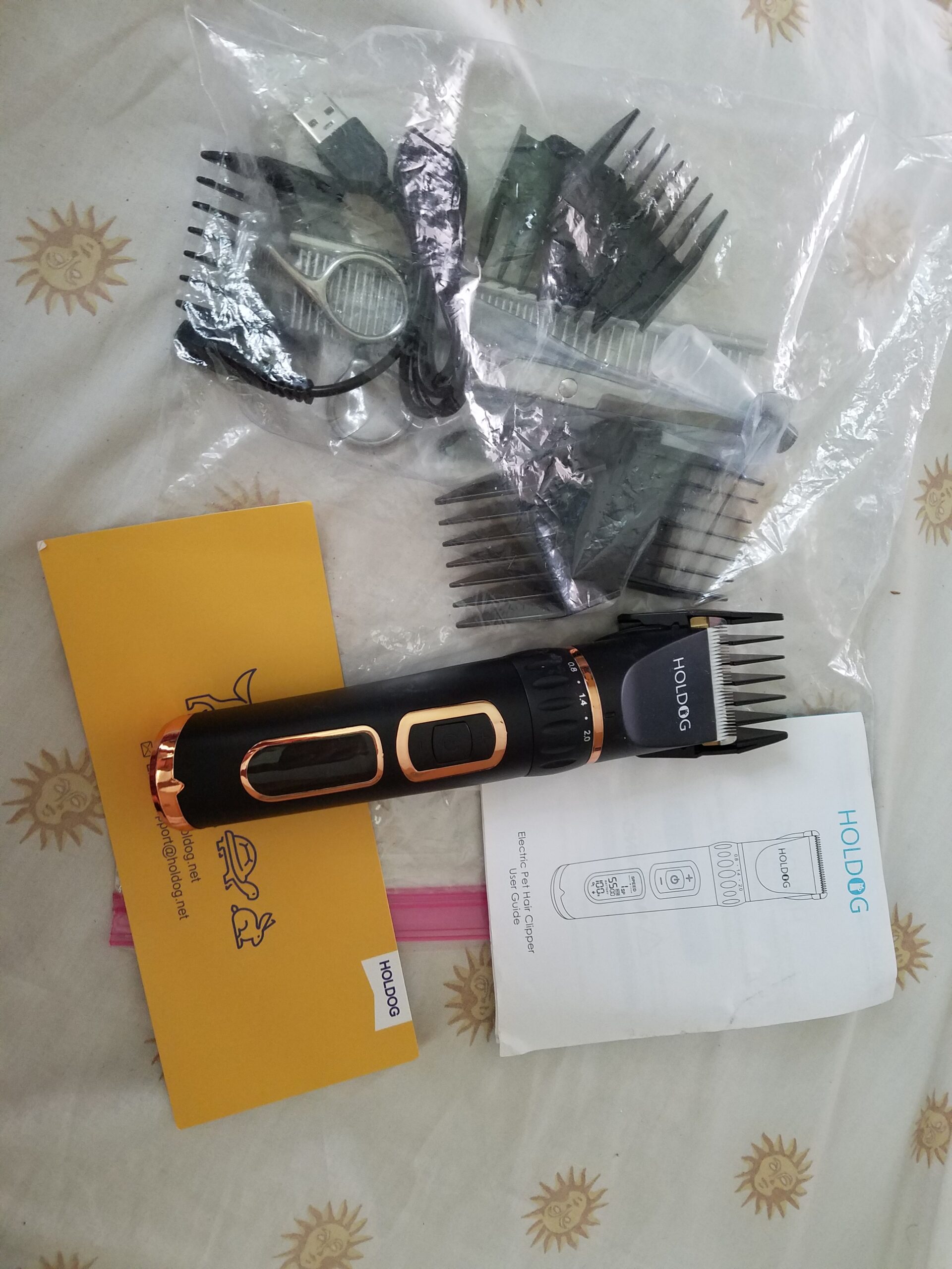 Dog Clippers Professional Heavy Duty Grooming Clipper 3-Speed Low Noise High Power Rechargeable Cordless Pet Tools for Small & Large Dogs Cats Pets with Thick Coats customer photo 1