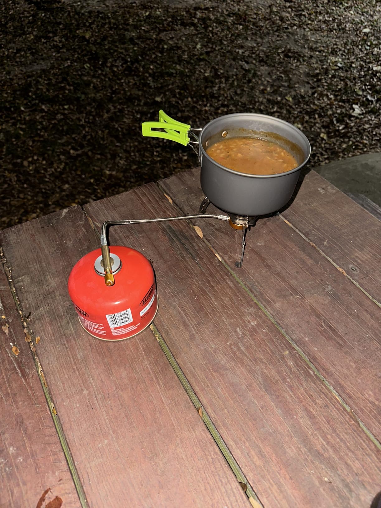 Odoland 3500W/6800W Windproof Camp Stove Camping Gas Stove with Fuel Canister Adapter, Piezo Ignition, Carry Case, Portable Collapsible Stove Burner for Outdoor Backpacking Hiking and Picnic customer photo 1