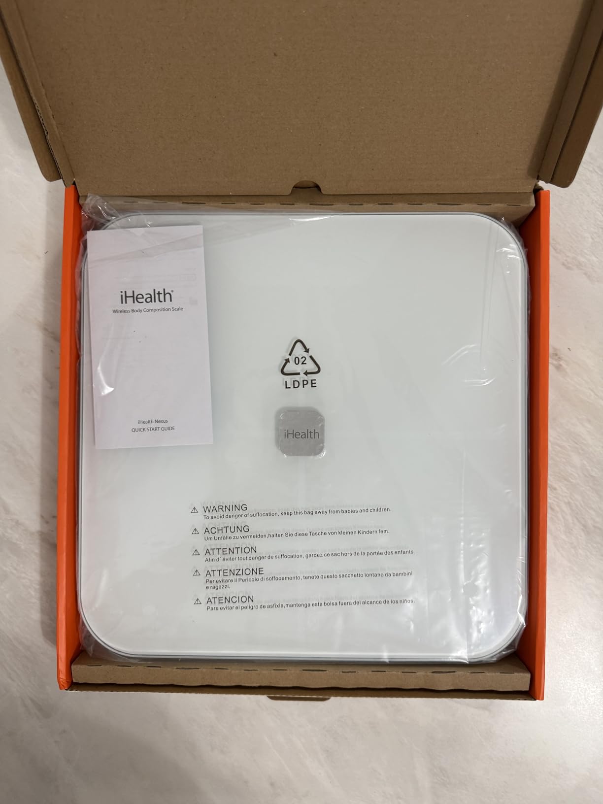 iHealth Nexus Smart Scale for Body Weight Bluetooth, Digital Bathroom Scale Body Fat and Muscle, Body Composition Monitor Health Analyzer for BMI Compatible for iOS & Android Accurate to 0.1lb-White customer photo 2