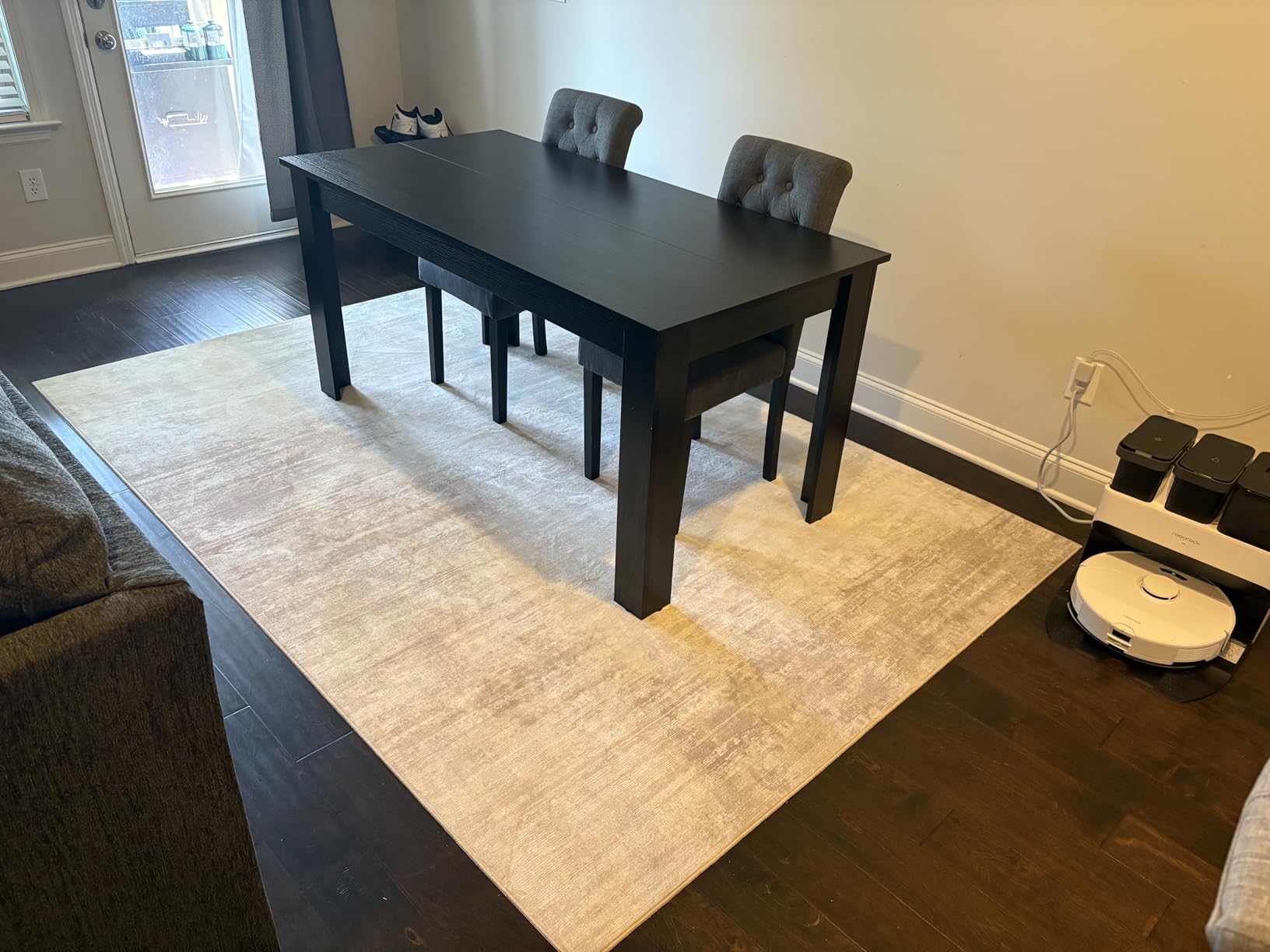 Giantex Dining Table for 6, Rectangular Kitchen Table with 330Lbs Capacity, Stable Structure, 63