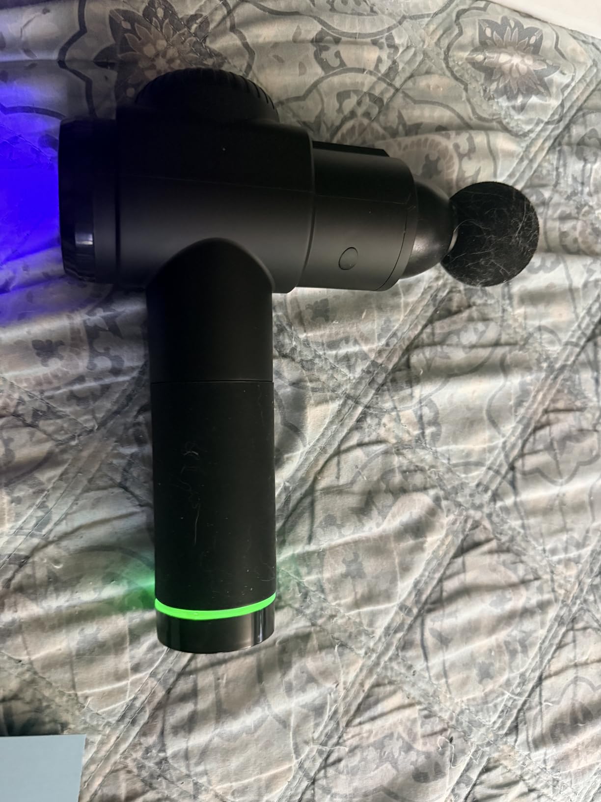 TOLOCO Massage Gun, Deep Tissue Back Massage for Athletes for Pain Relief, Percussion Massager with 10 Massages Heads & Silent Brushless Motor, Fathers Day Dad Gifts, Black customer photo 1
